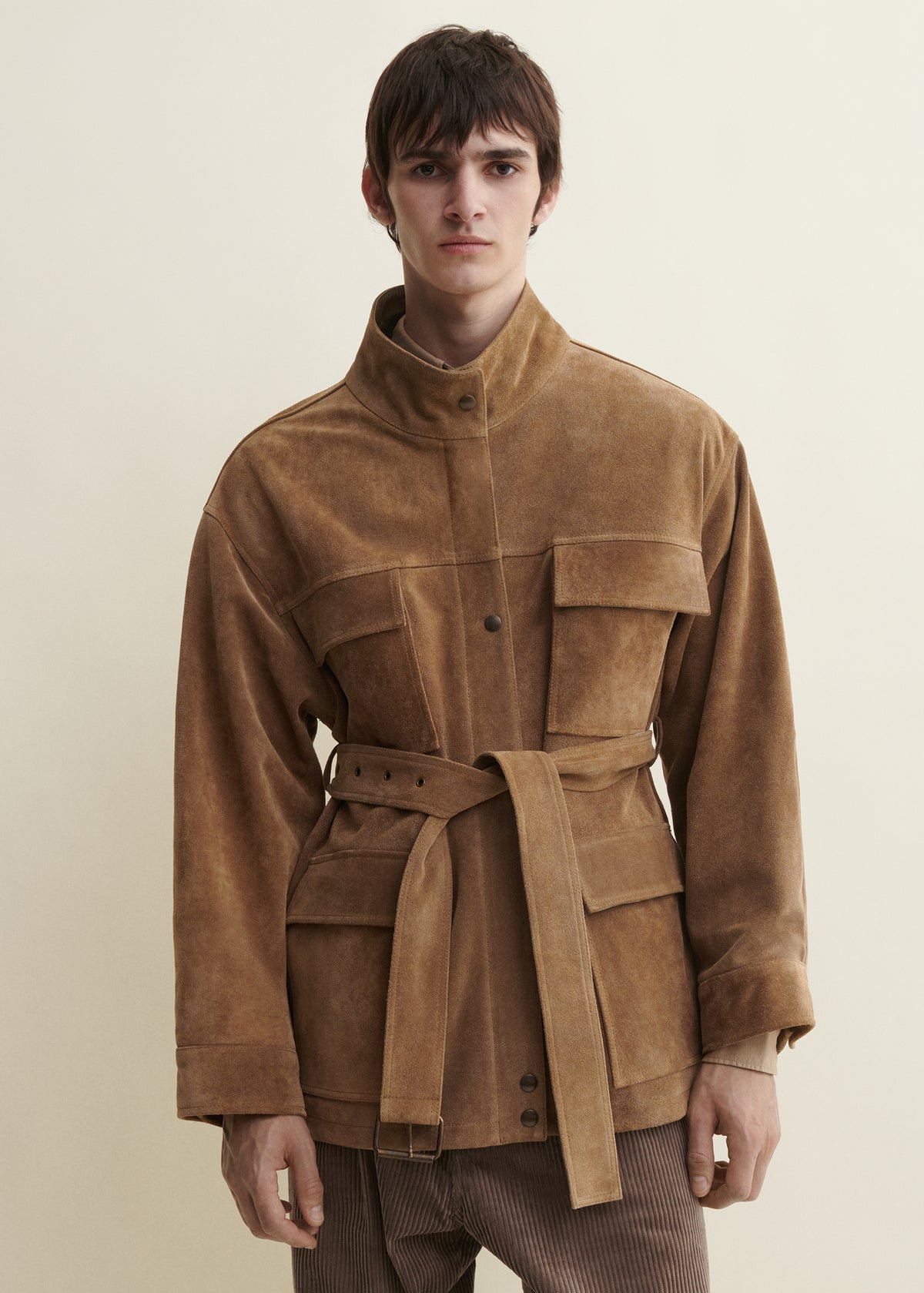 DORAN | Suede jacket | Olive