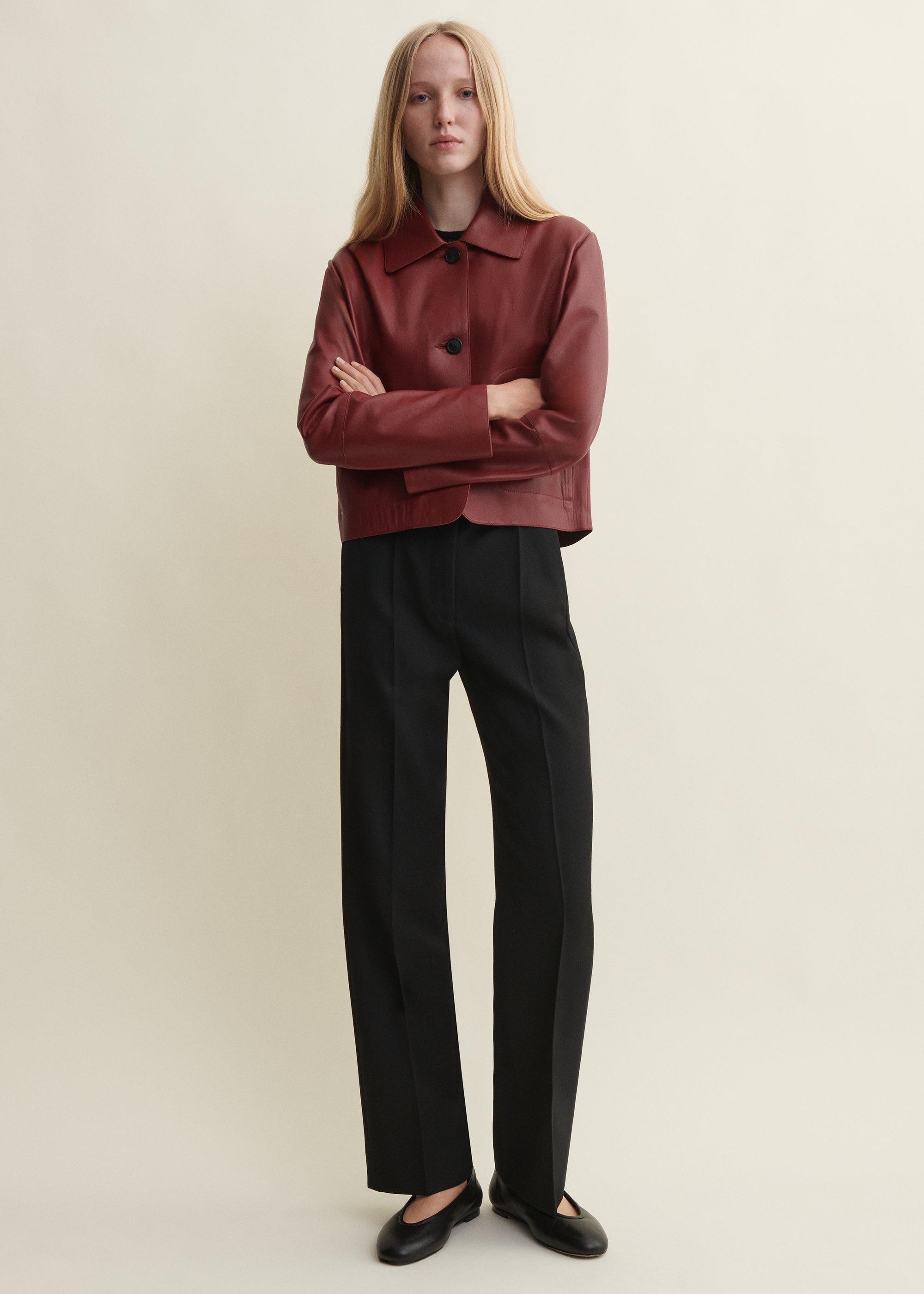 EMY | Lederjacke | SAFFRAN RED