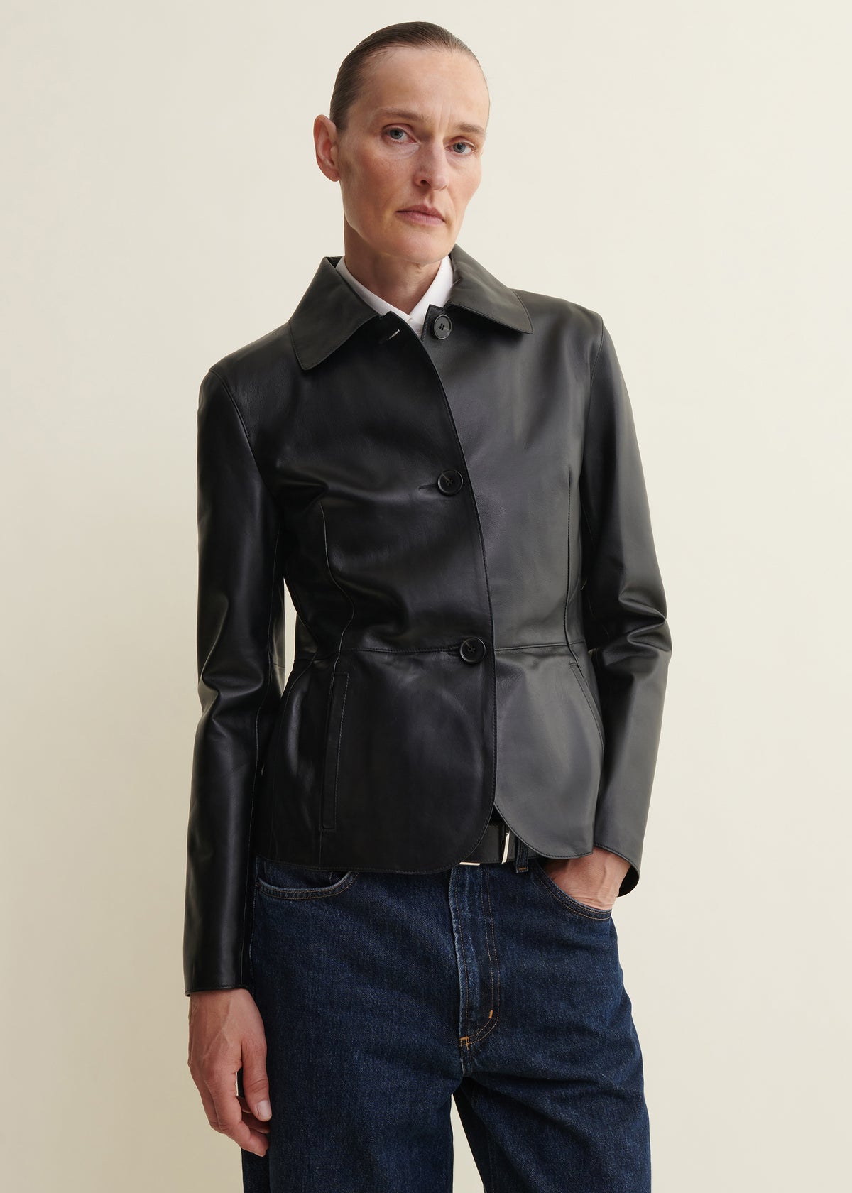 CARMEN | Leather Jacket | Black