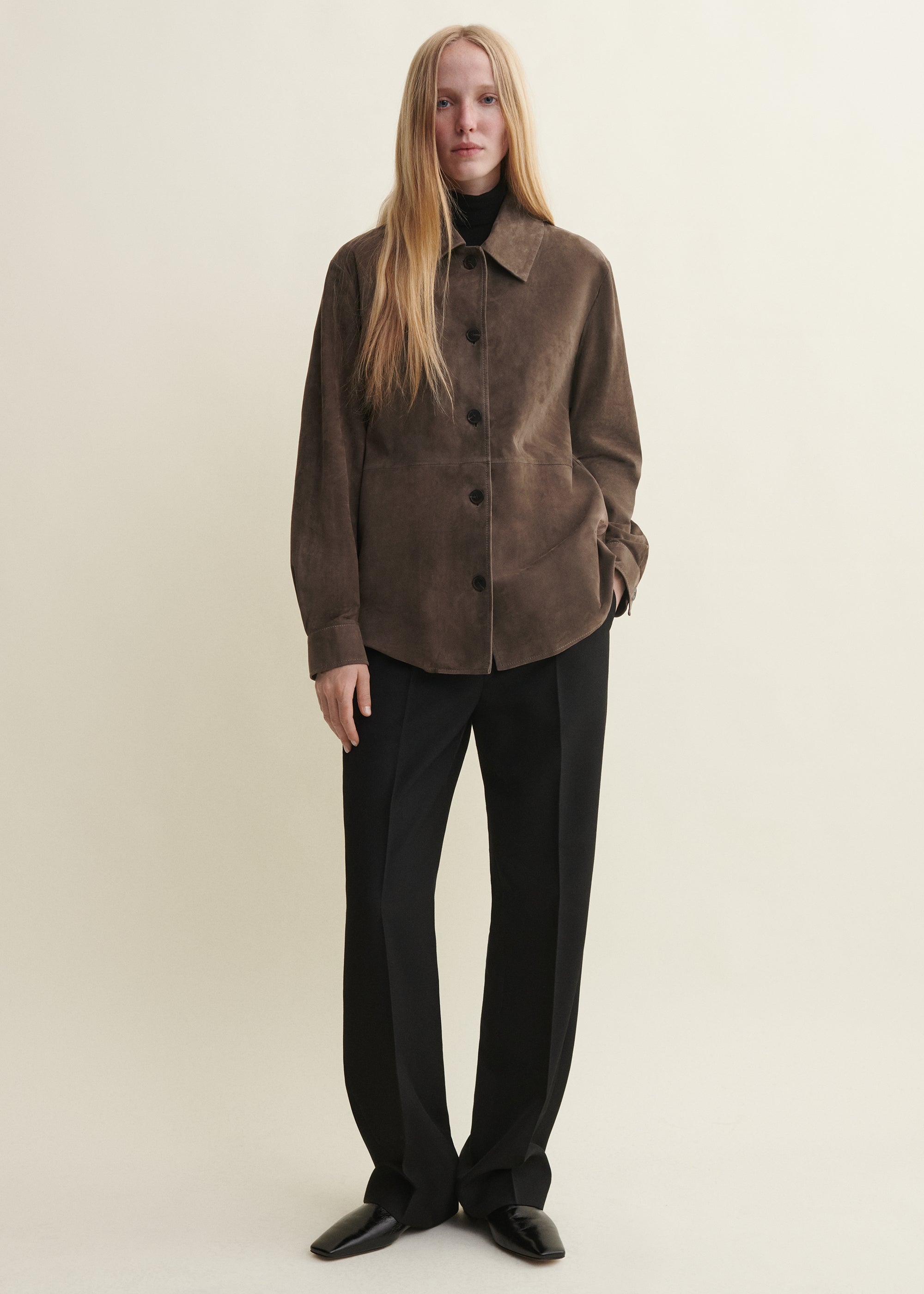 VICKY | Suede Shirt | SOIL
