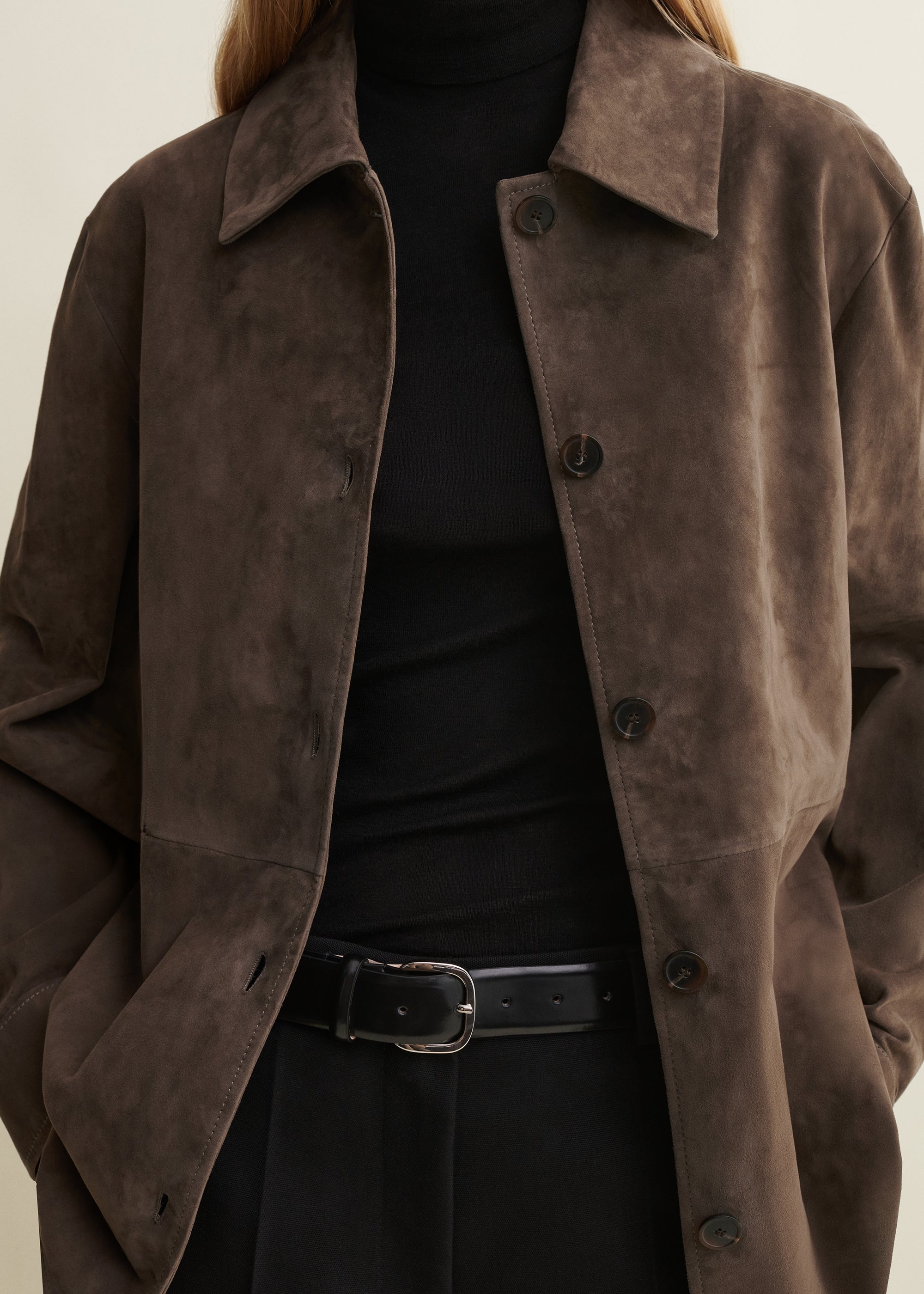 VICKY | Suede Shirt | SOIL