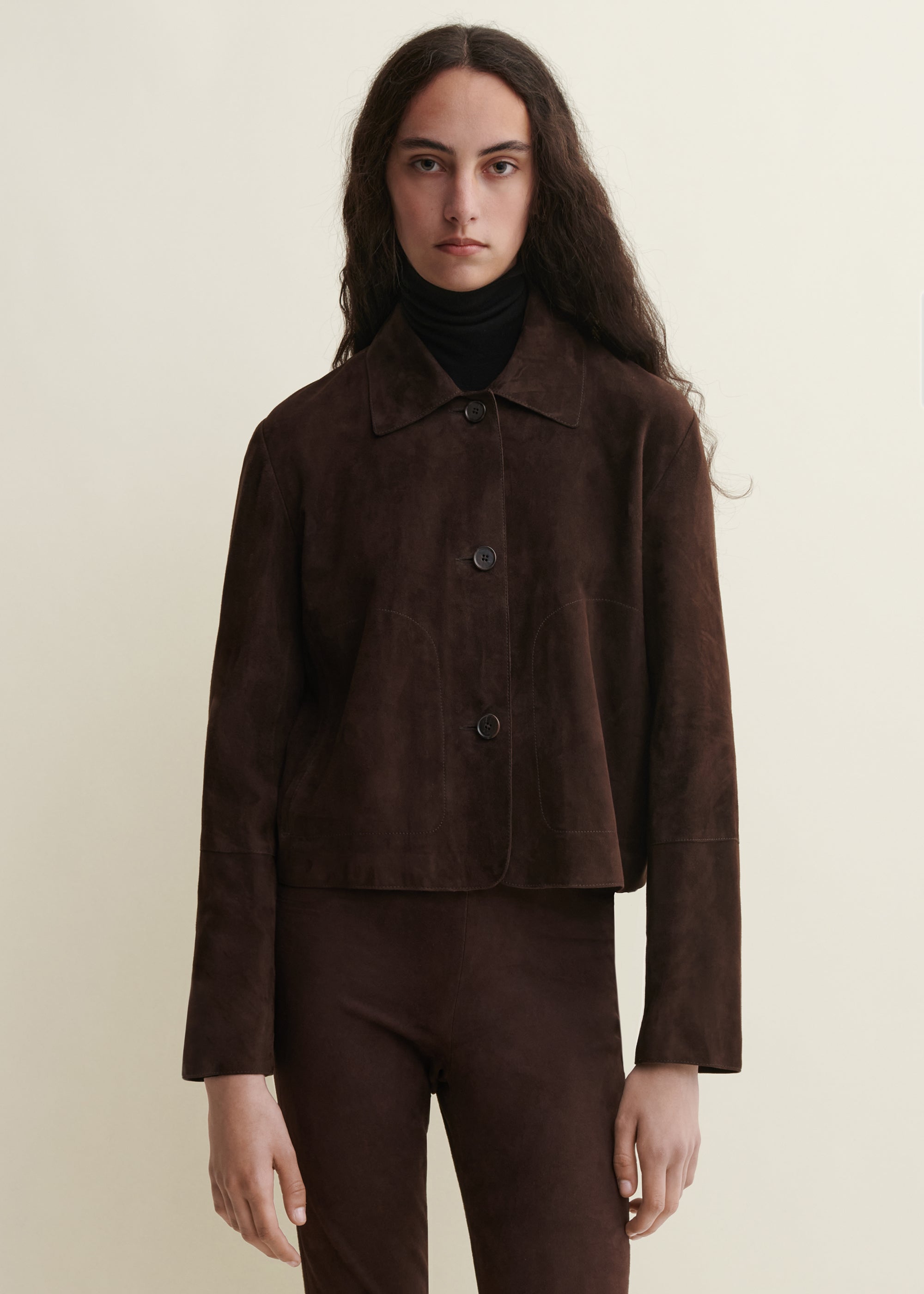 EMY | Wildlederjacke | Mud Brown