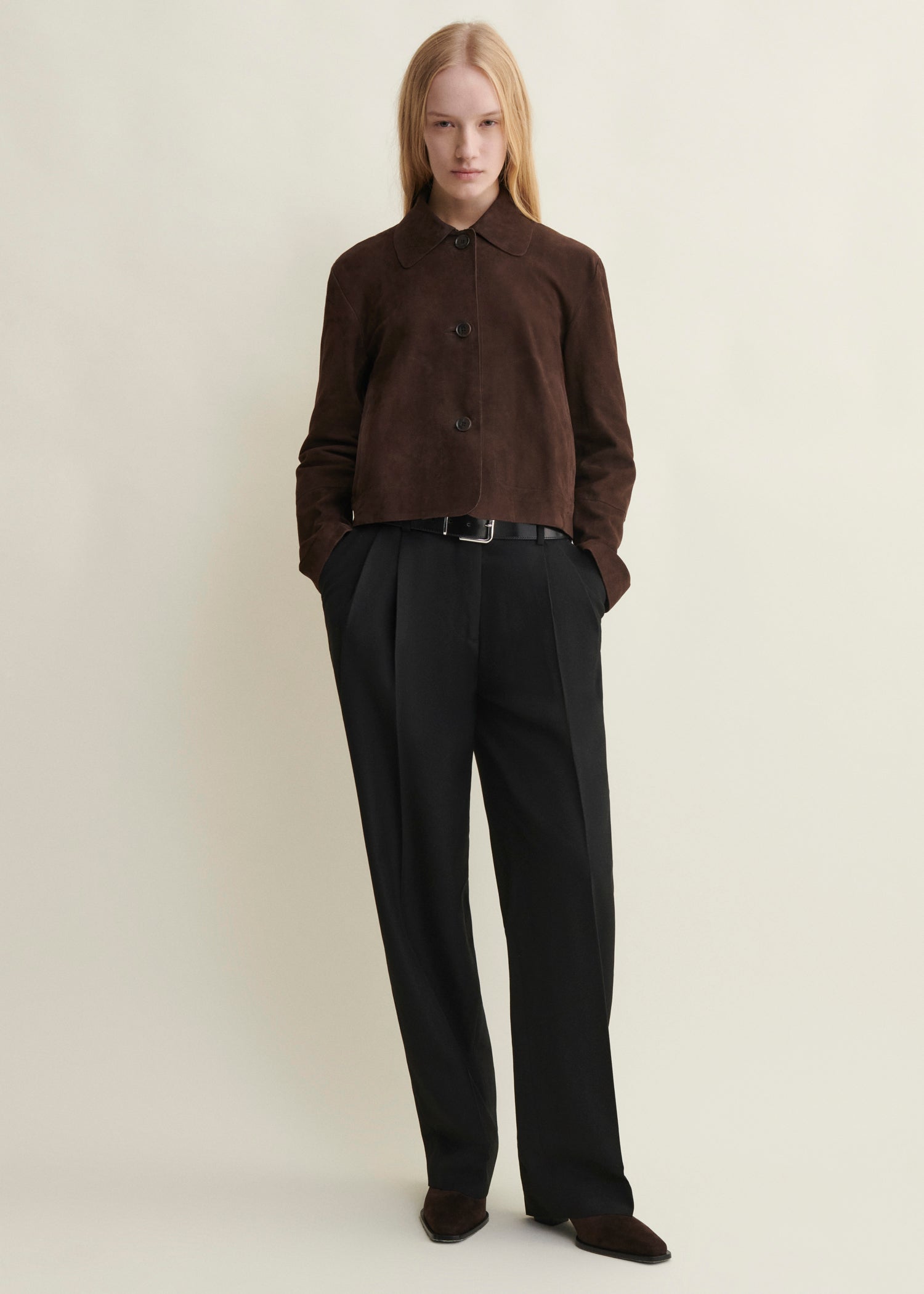 EMY | Wildlederjacke | Mud Brown