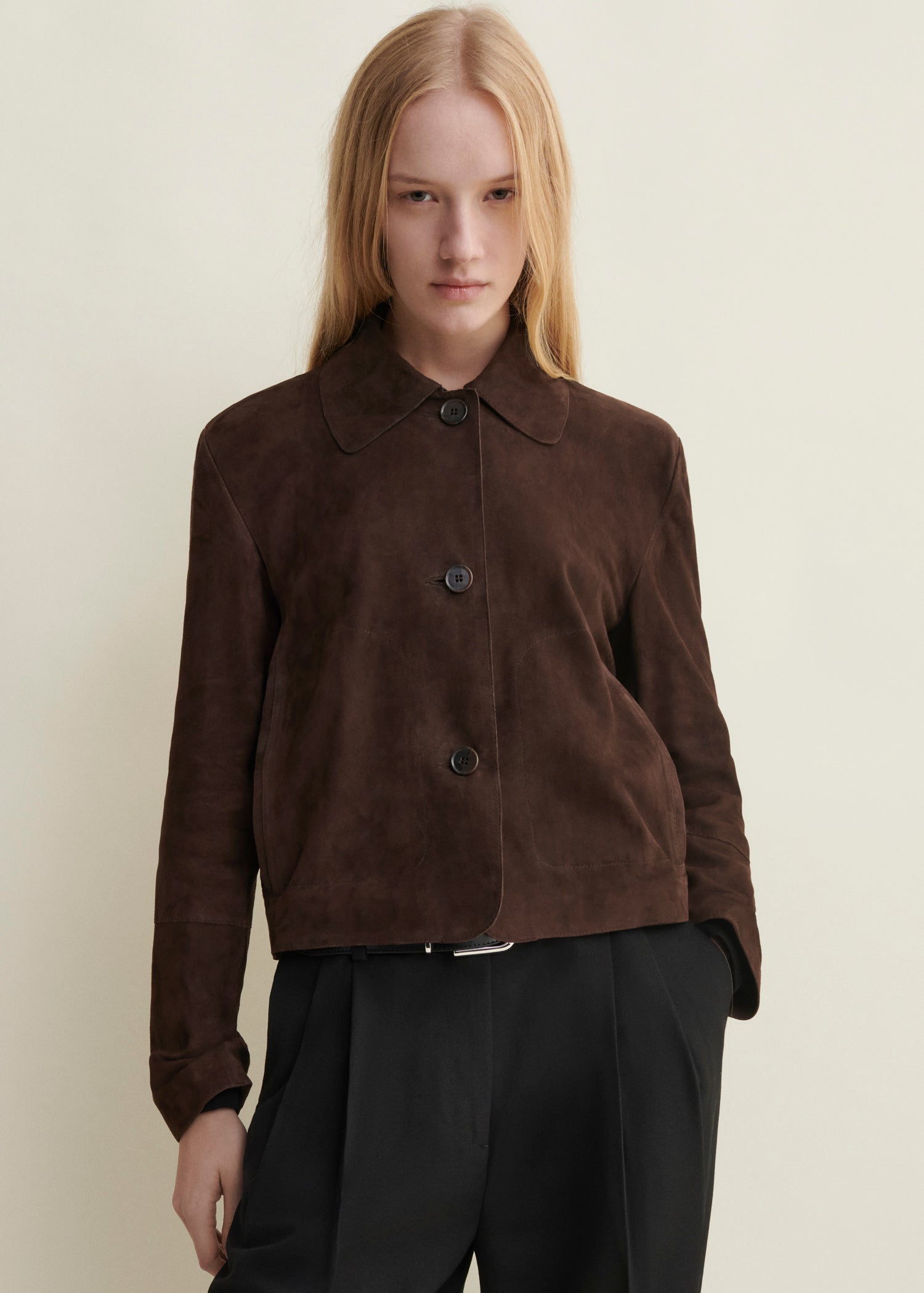 EMY | Wildlederjacke | Mud Brown