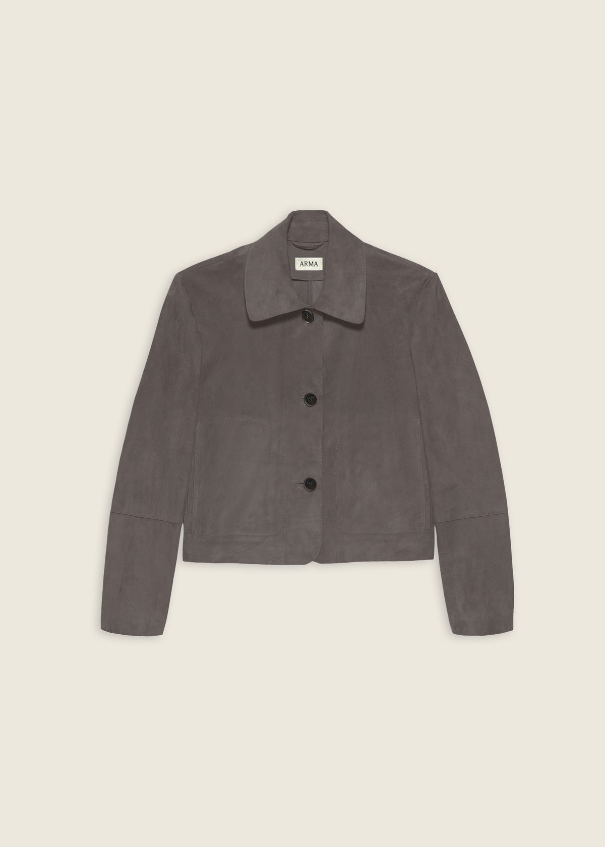 Emy | Suede Classic Jacket | Monument