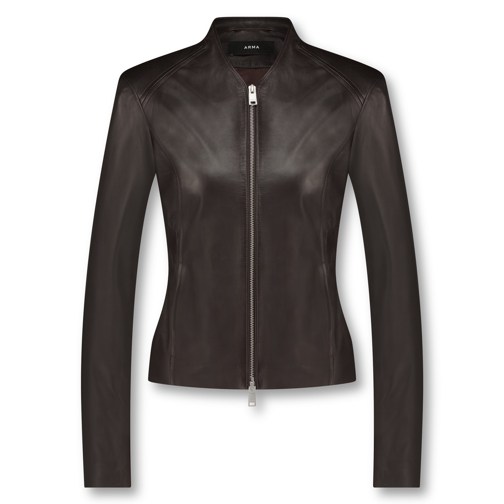STEVIE | Leather slim fit jacket – armastore.com
