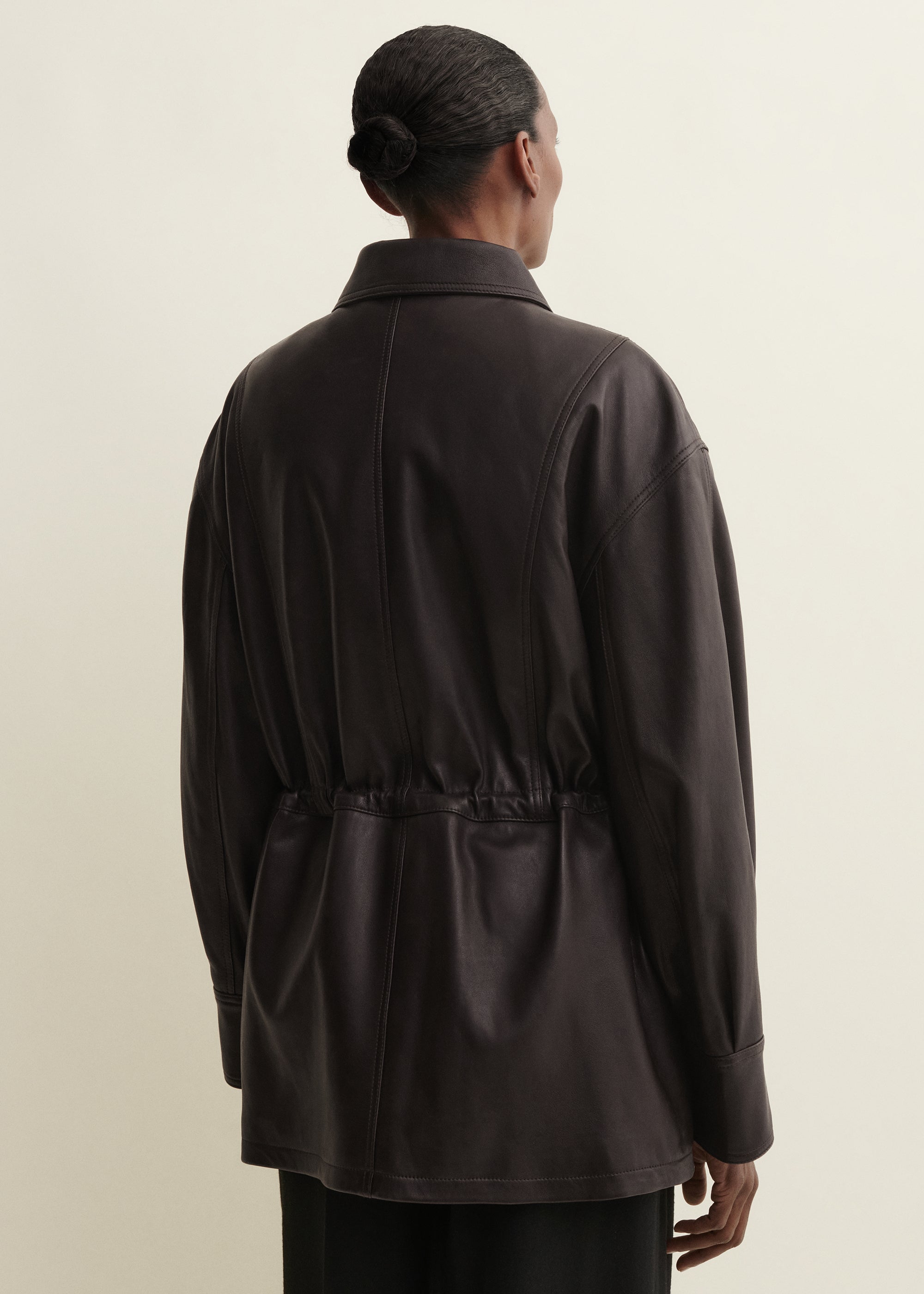 MAEVE | Feldjacke aus Leder | COFFEE BEAN
