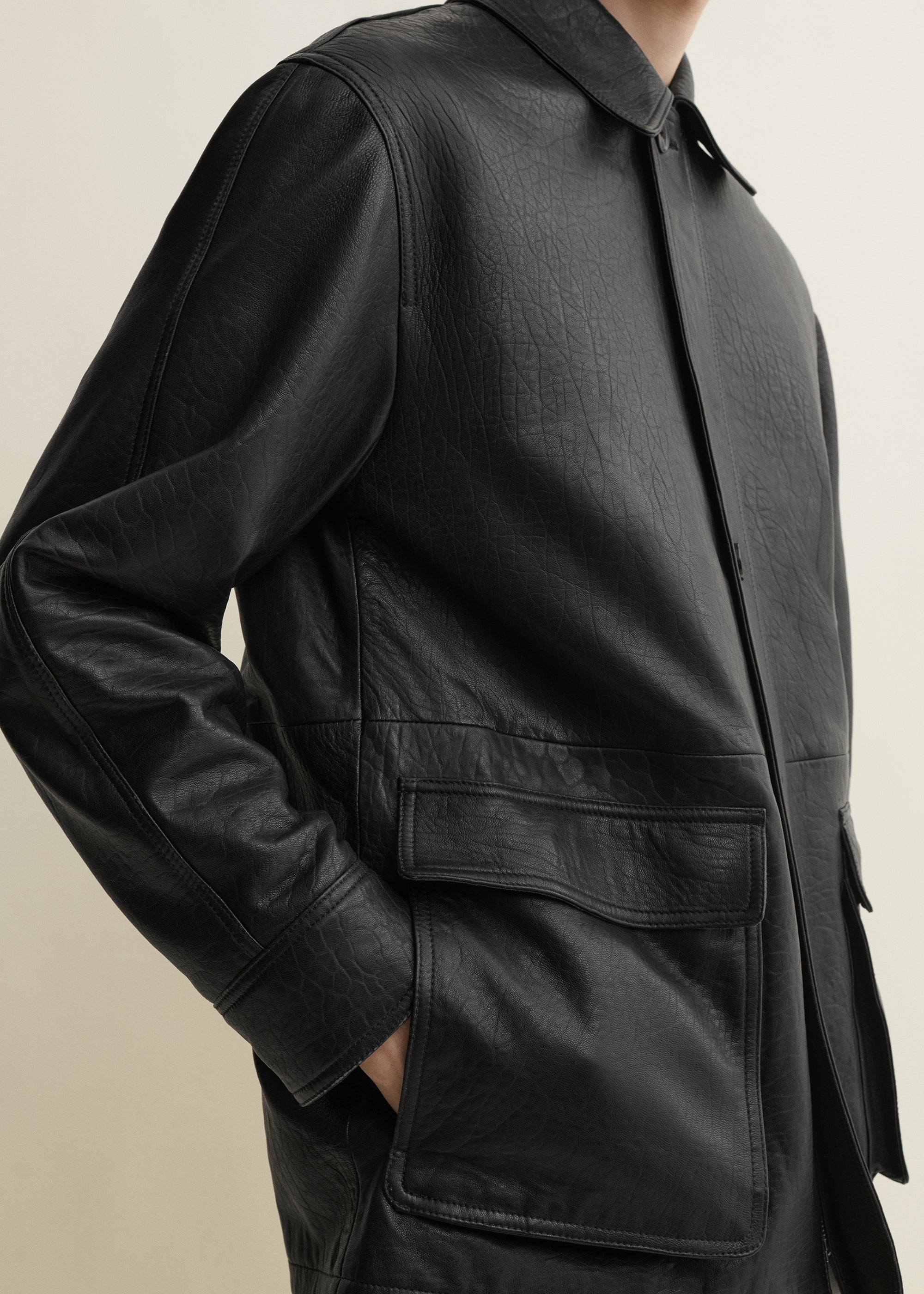 MAVIS | Leather jacket | Black