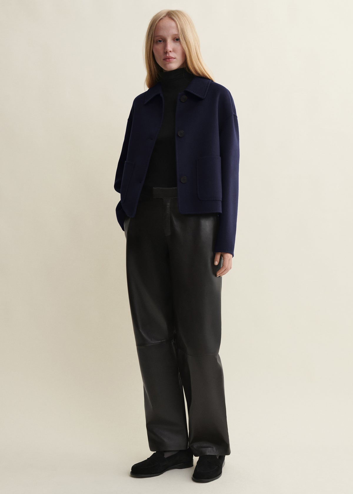 Kerry | Cropped Wool Jacket | Night