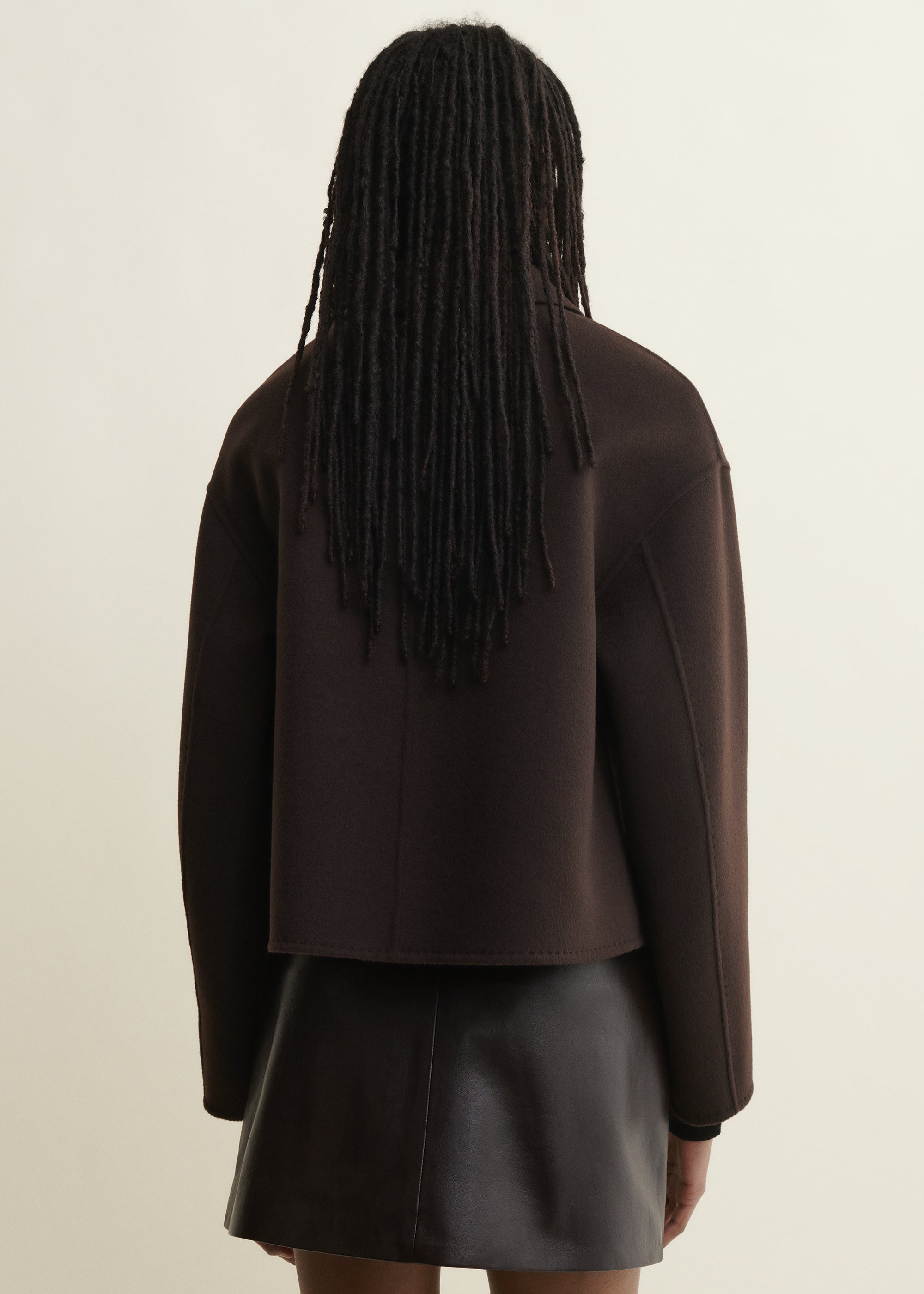 KERRY | Cropped Wool Jacket | Umber