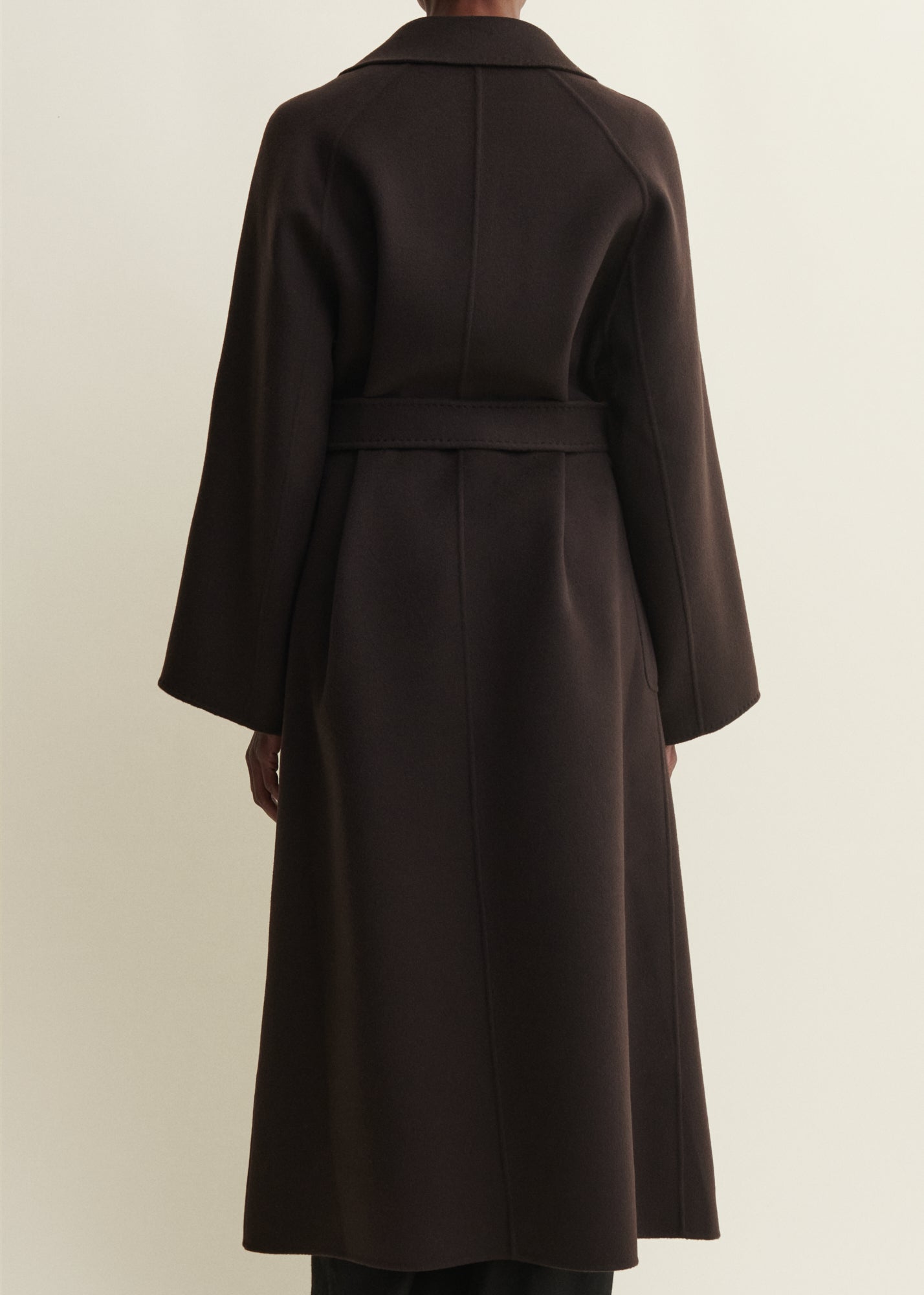 SUZA | Long Wool Coat | UMBER