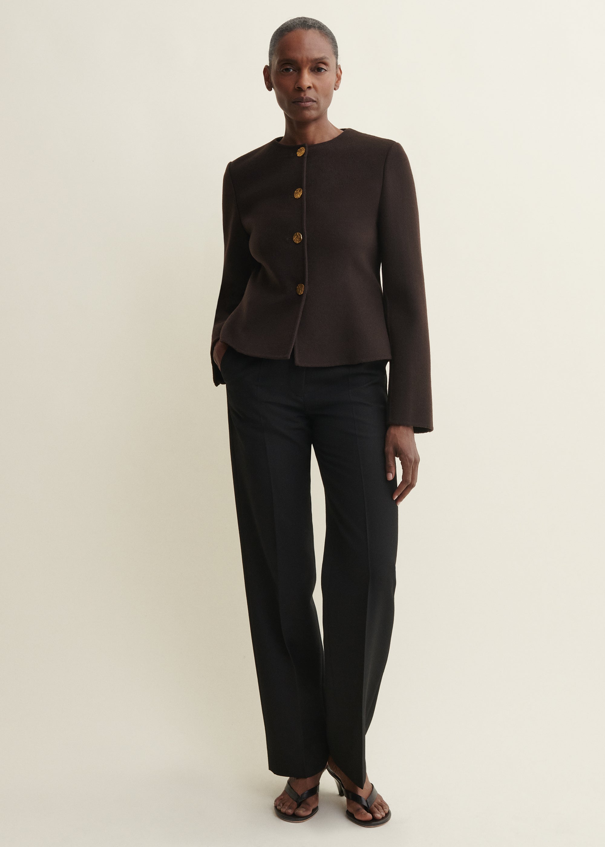LORENA | Wool Jacket | UMBER