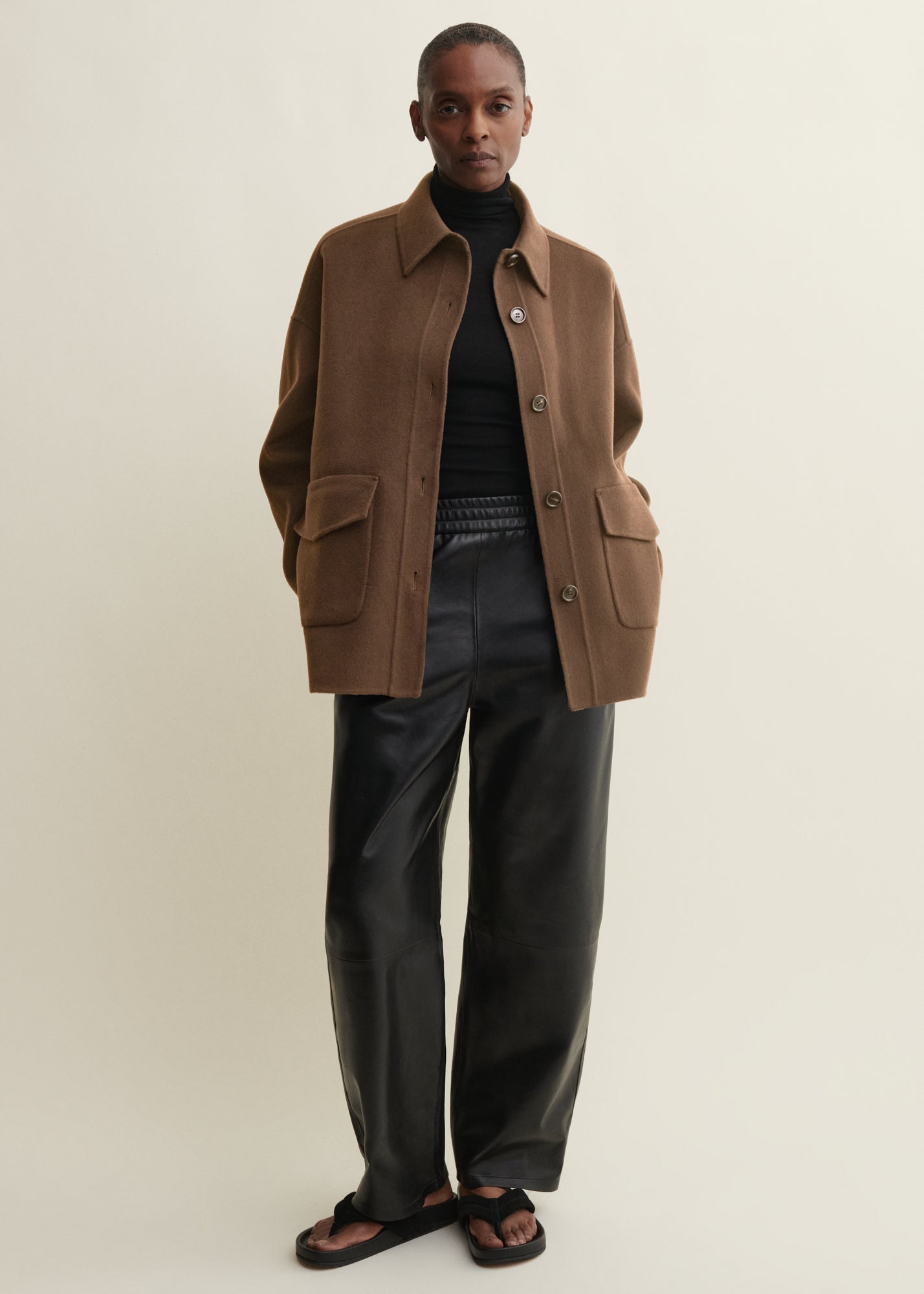 GIA | Wool Coat | Dark Beige