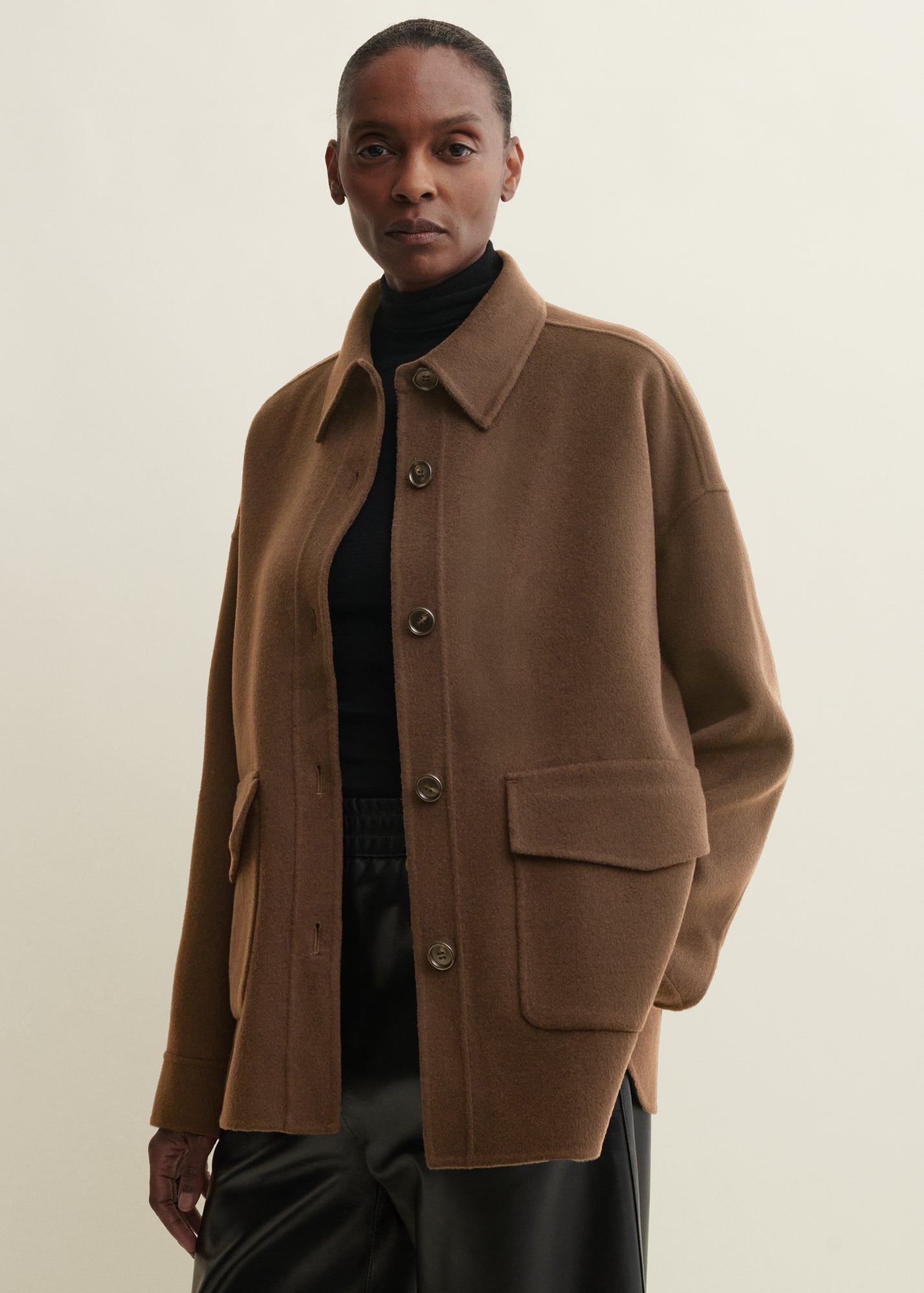 GIA | Wool Coat | Dark Beige