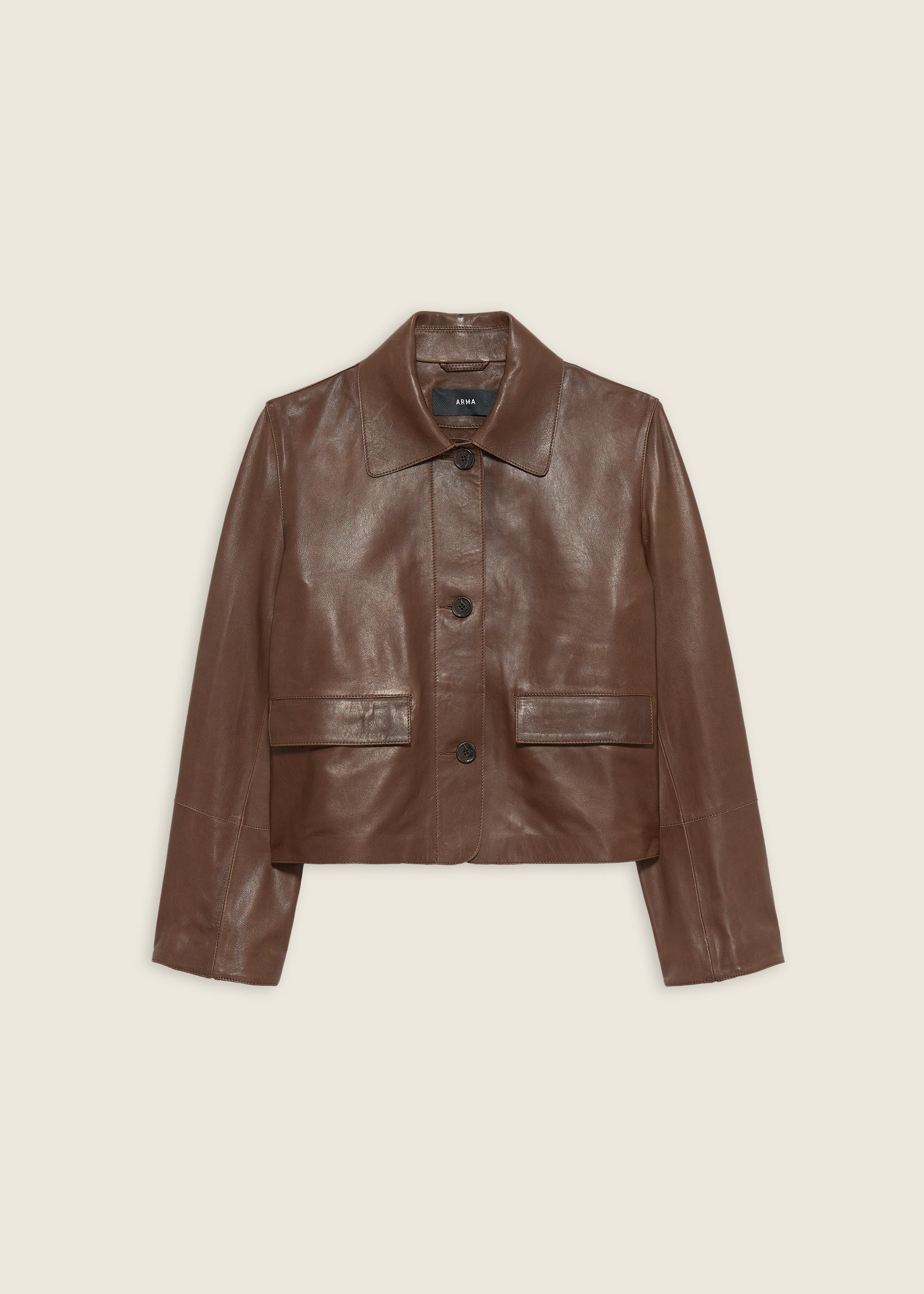 FEM | Vintage Leather Jacket | Mud Brown