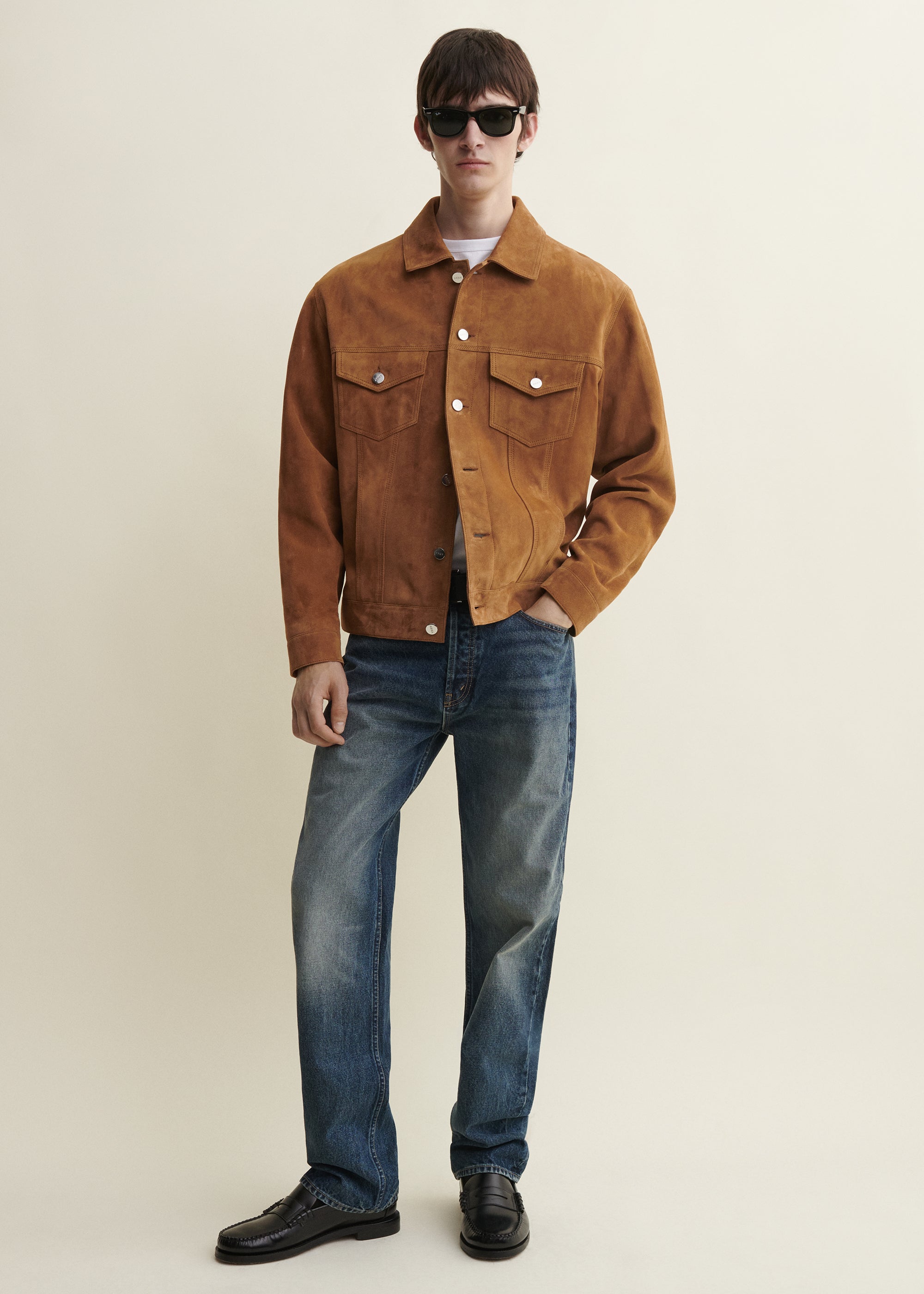 KARIS | Suede Jacket | Ocre