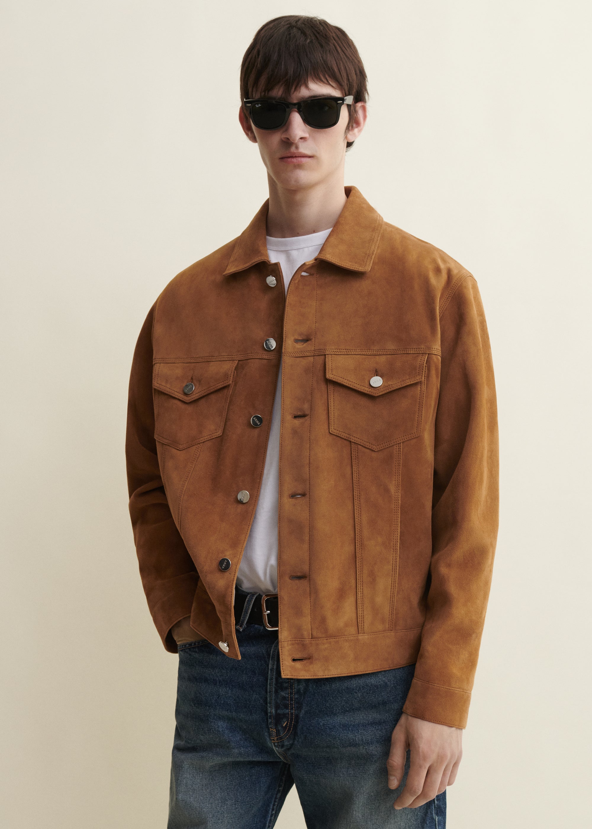 KARIS | Suede Jacket | Ocre