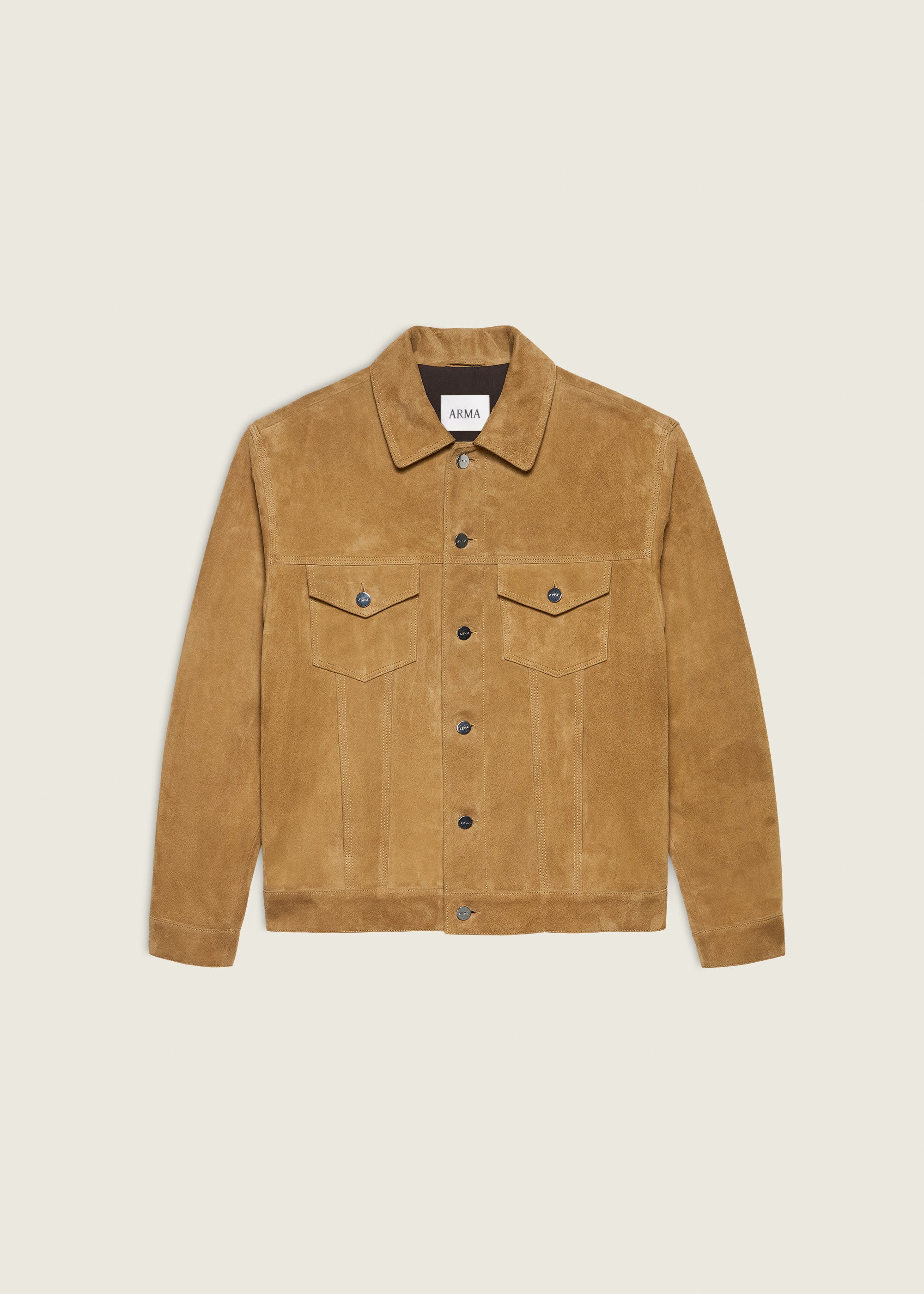 KARIS | Suede Jacket | Ocre