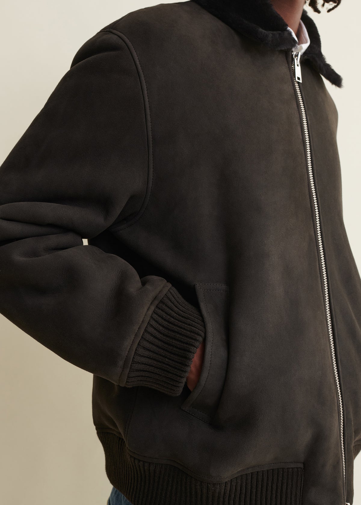 Ugo | Shearling Jacket | Iron