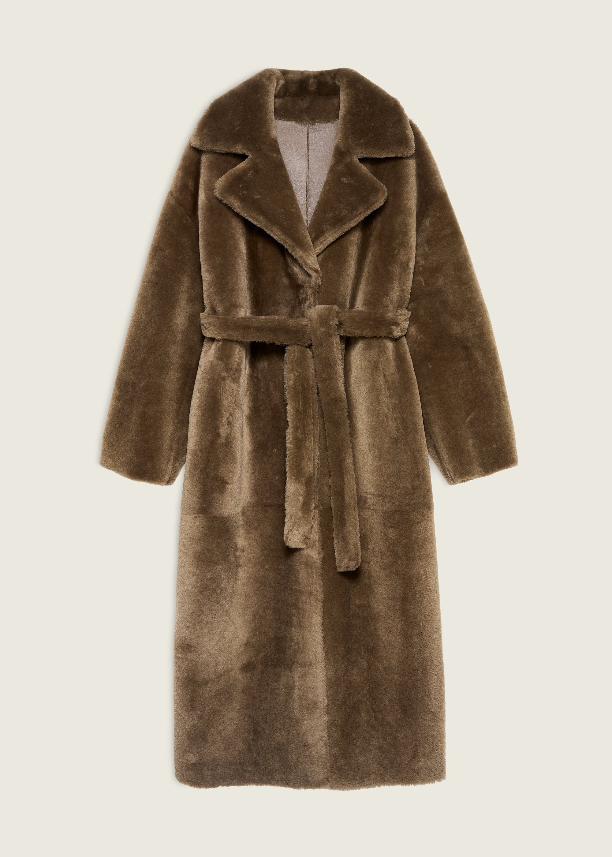 RIEN | Reversible Shearling Coat | Teak