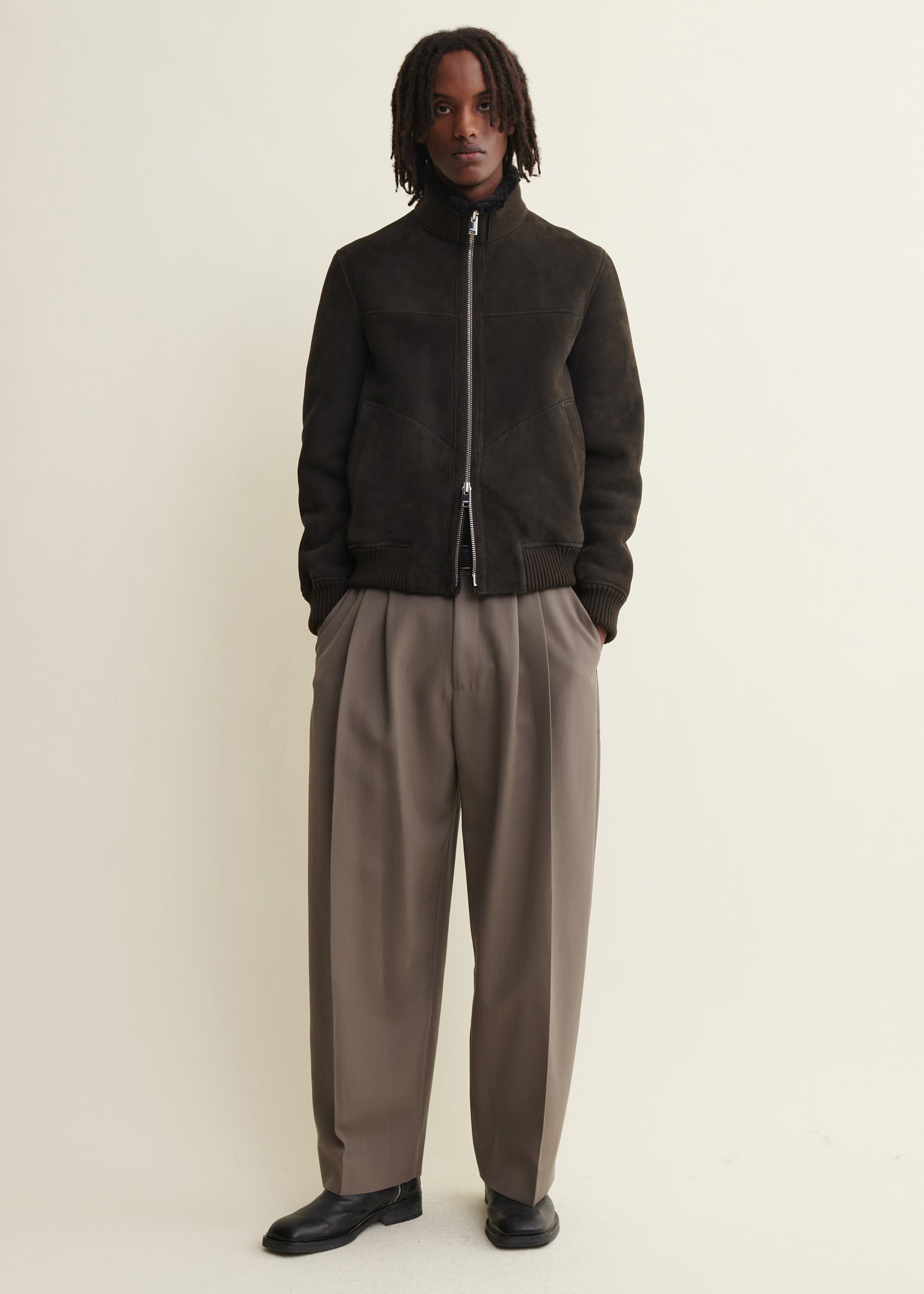 AREK | Shearling Jacket | Iron