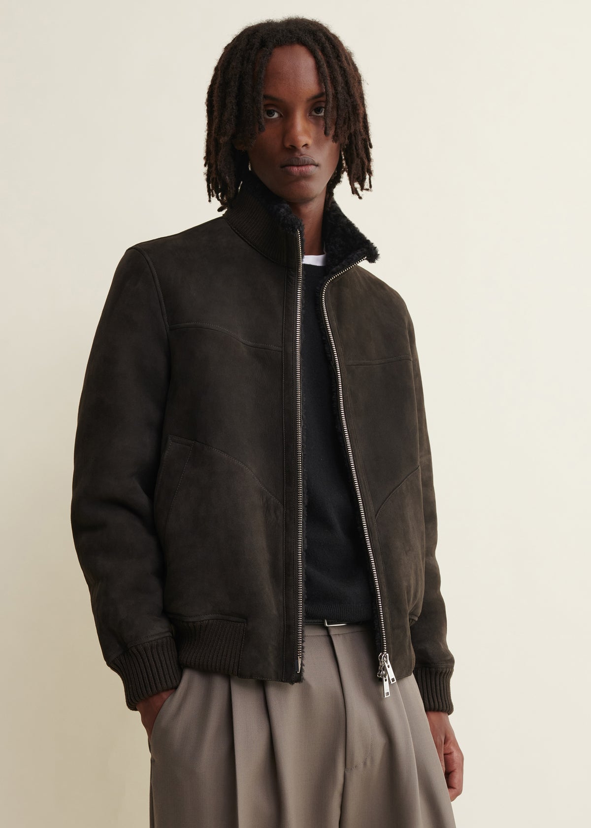 AREK | Shearling Jacket | Iron