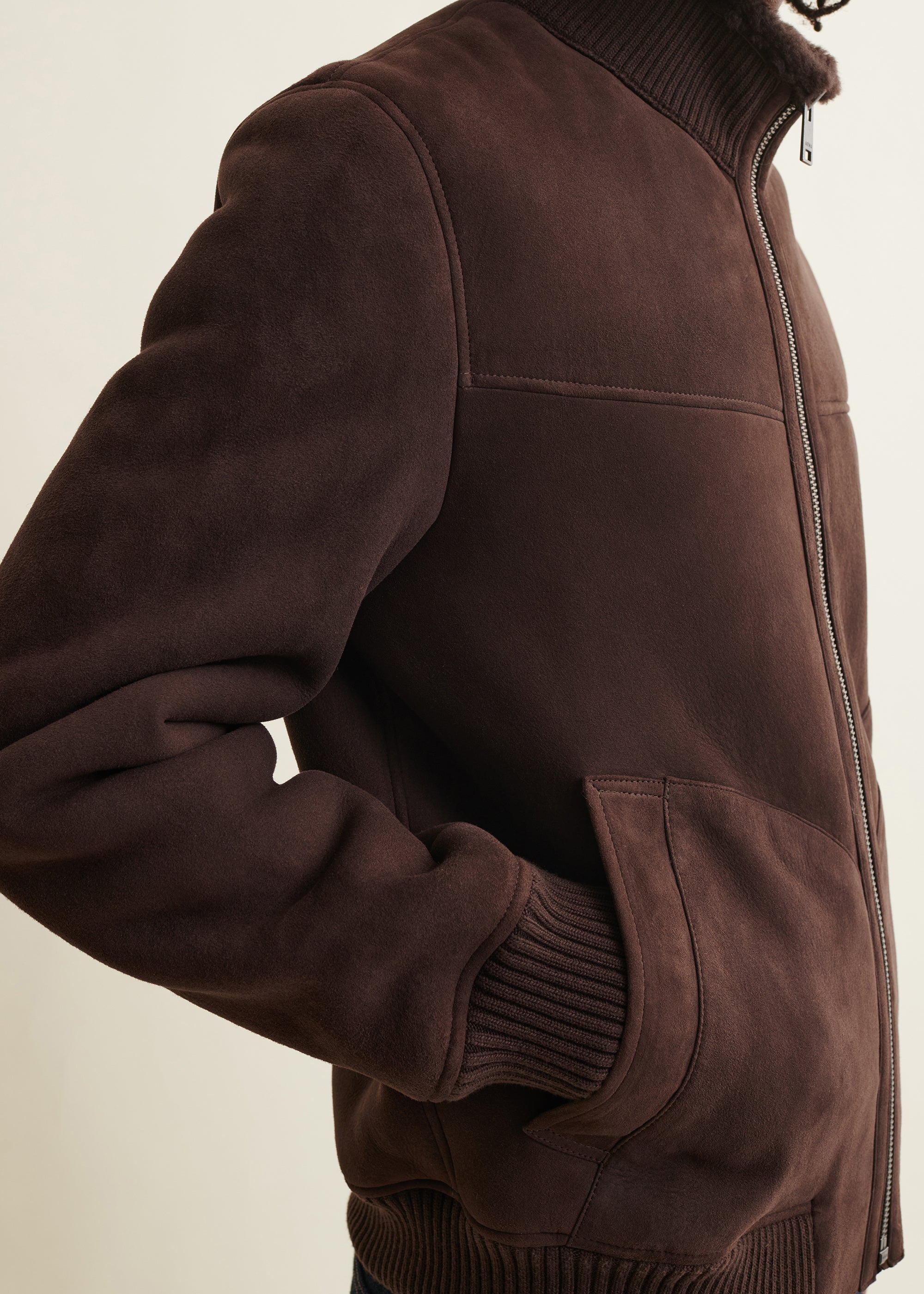 AREK | Shearling Jacket | Mud Brown