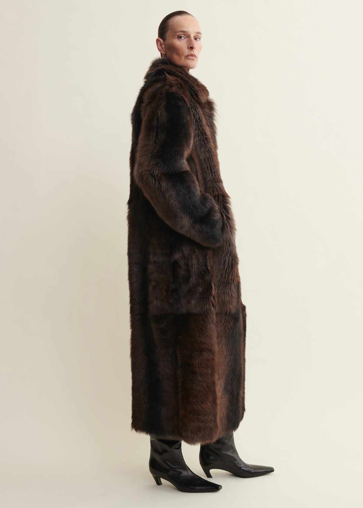 VERENA | Shearling Coat | Night