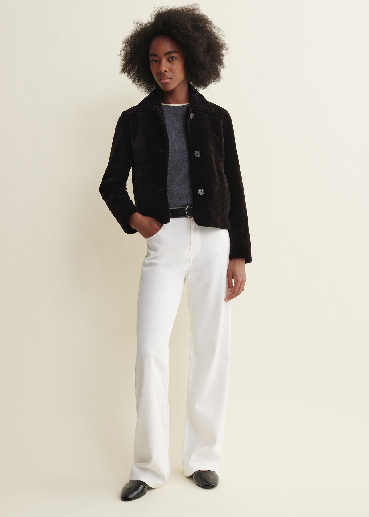 EMY | Velvet Jacket | Coffee Bean