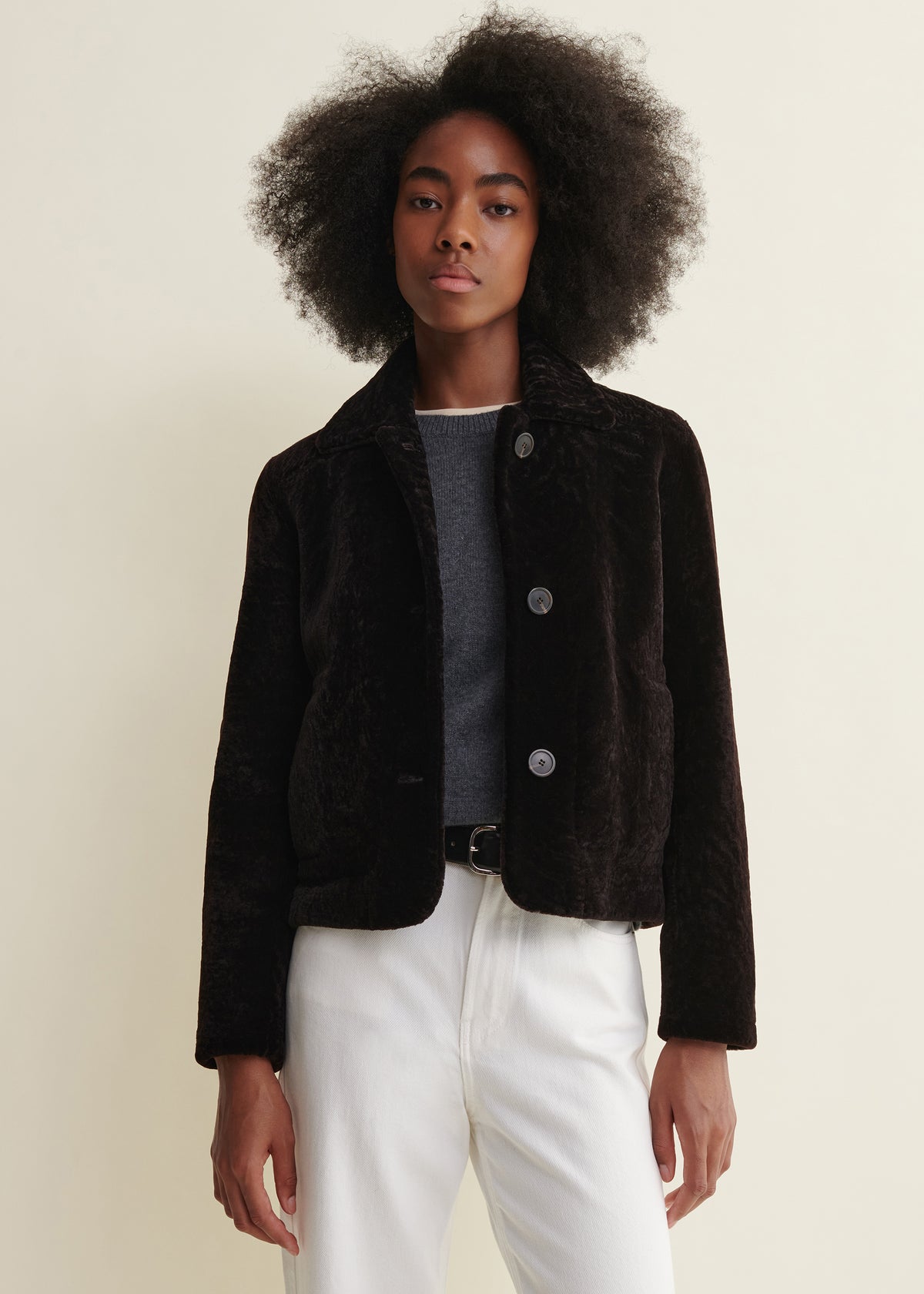 EMY | Velvet Jacket | Coffee Bean