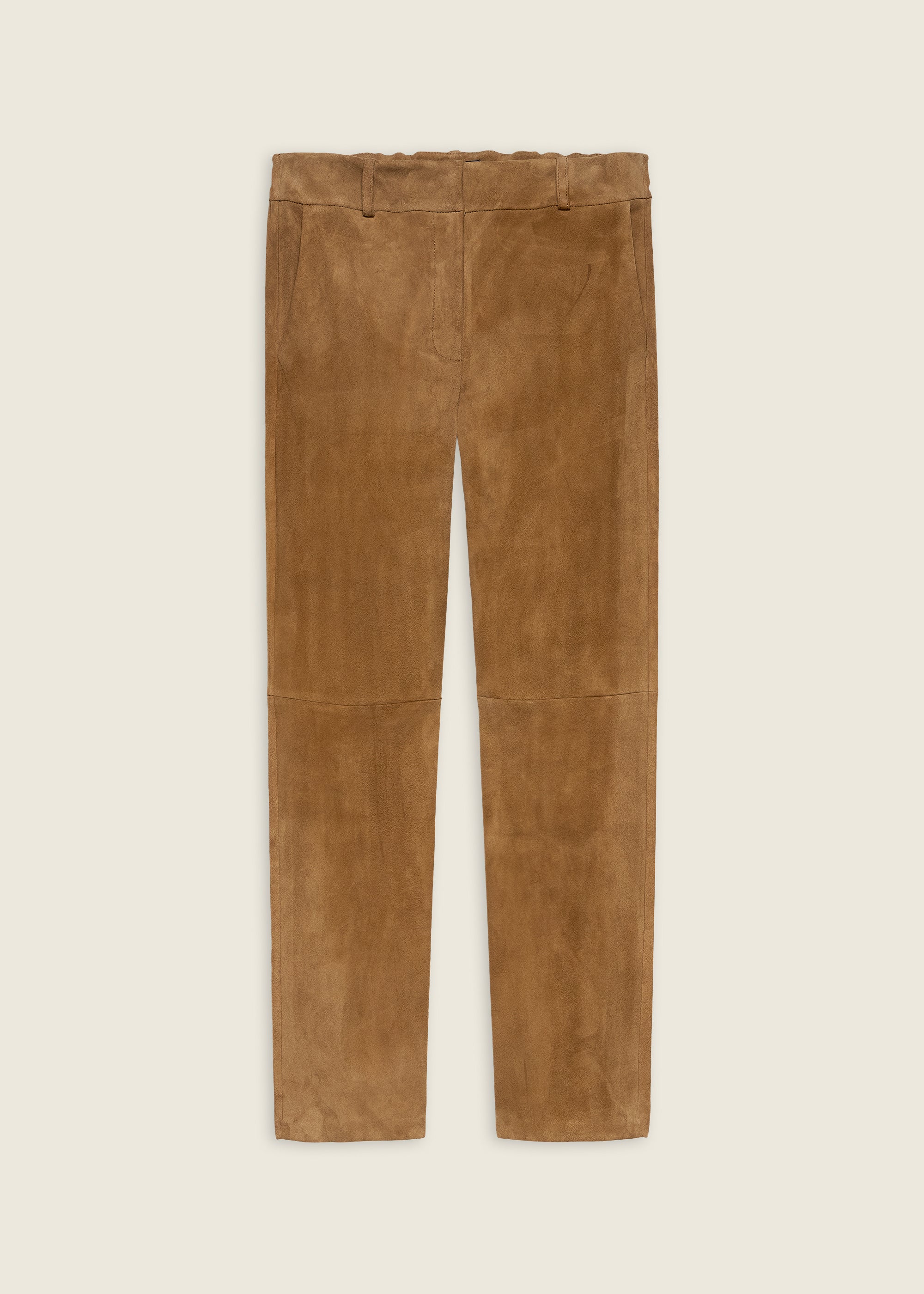 JEN | Suede Slim Fit Pantalon