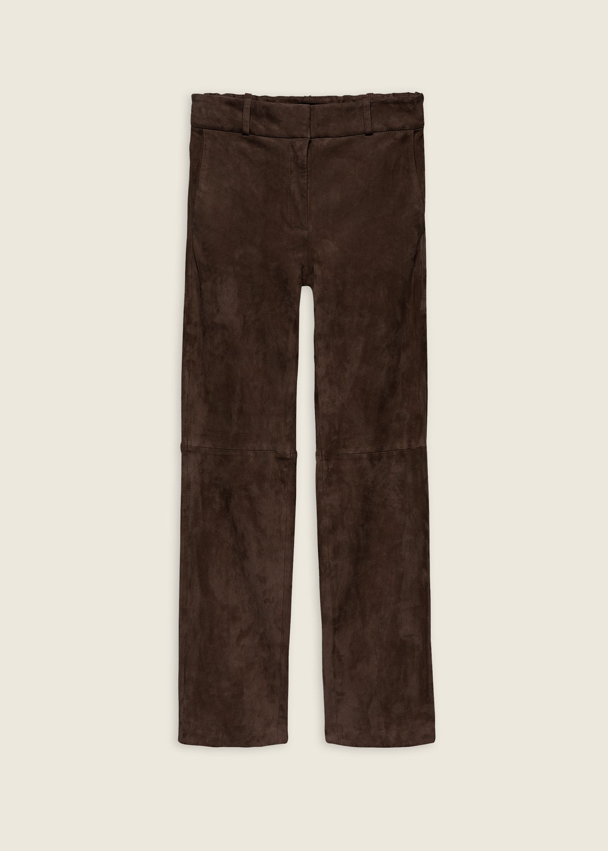 Jen | Wildlederhose mit Slim Fit | Mud Brown