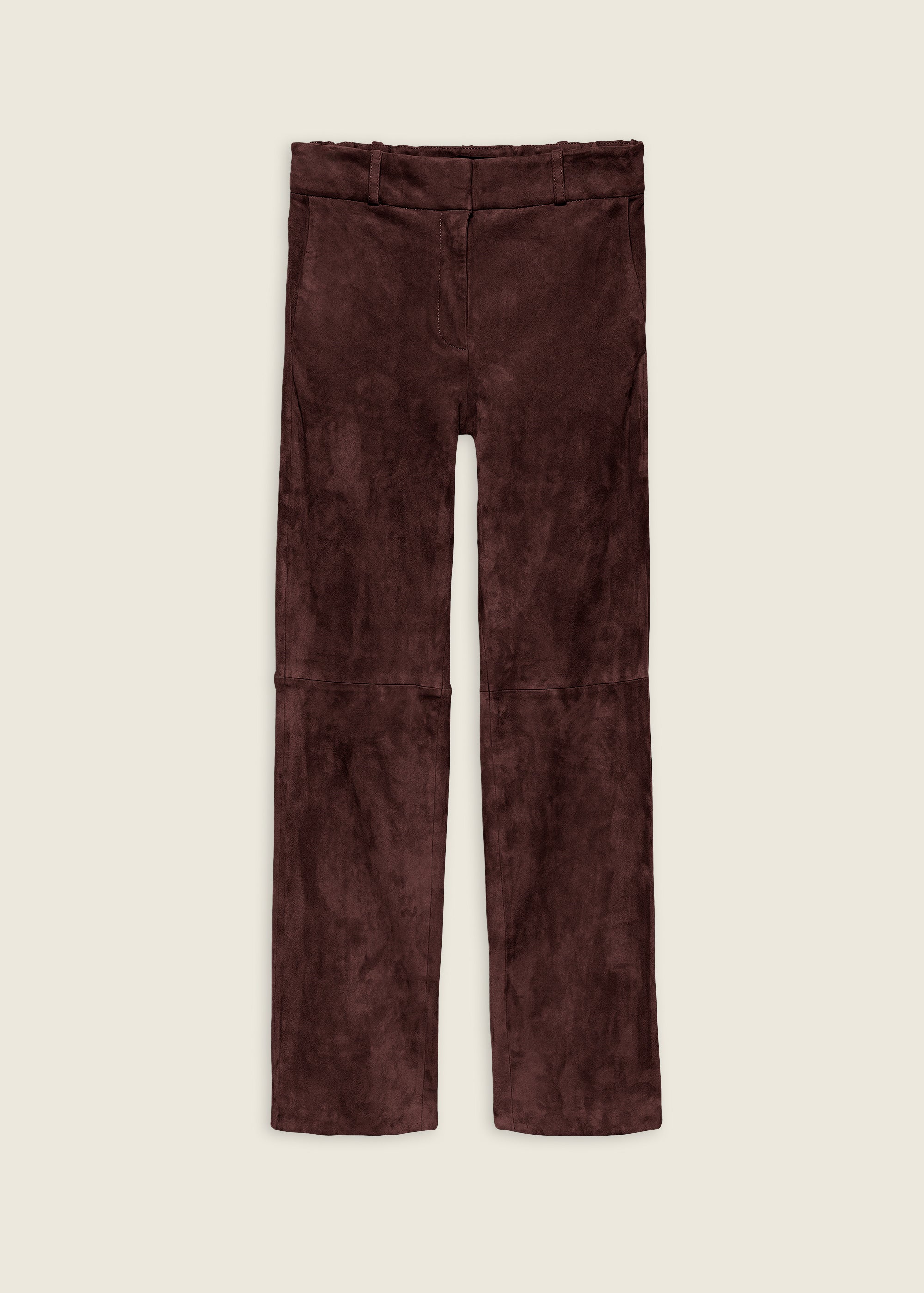 JEN | Suede Slim Fit Pantalon