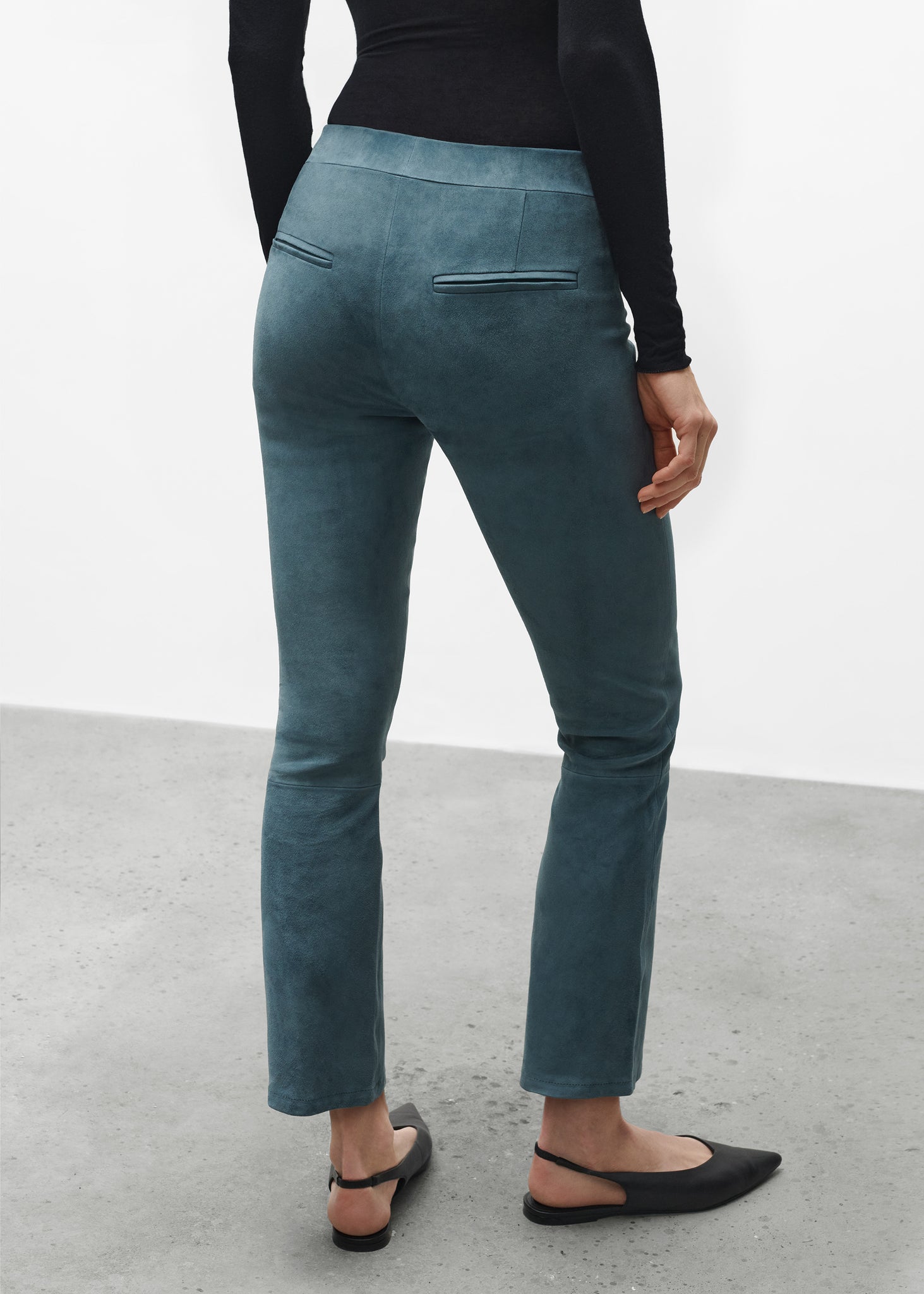 LIVELY | Suede Stretch Trousers