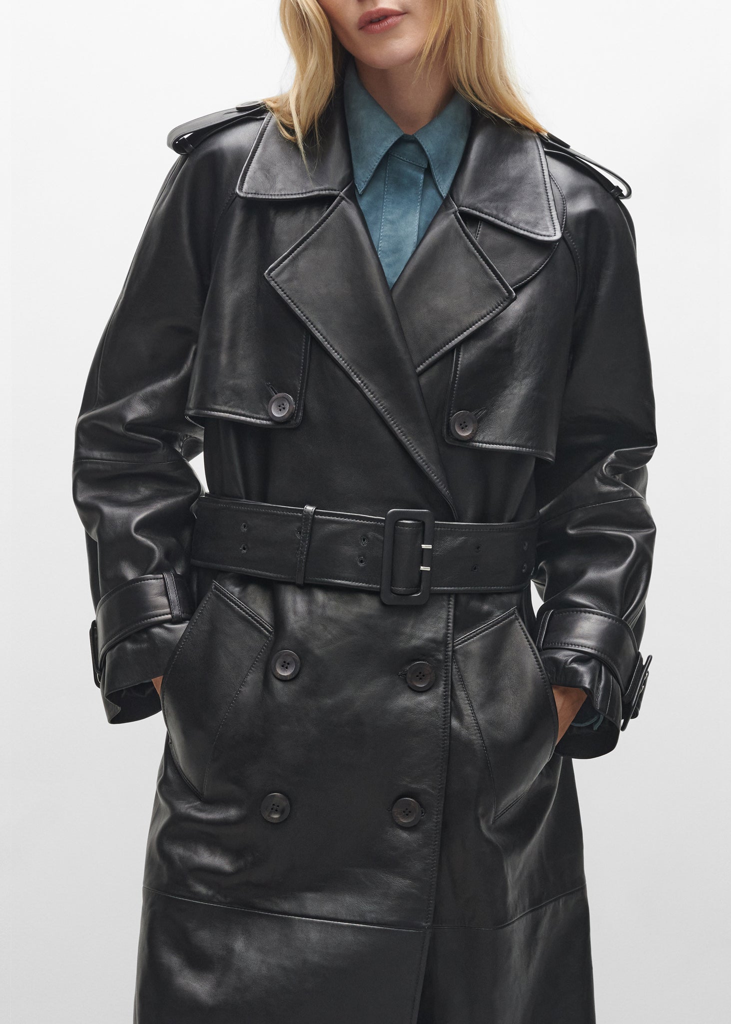 TOLEDO | Leather Trenchcoat