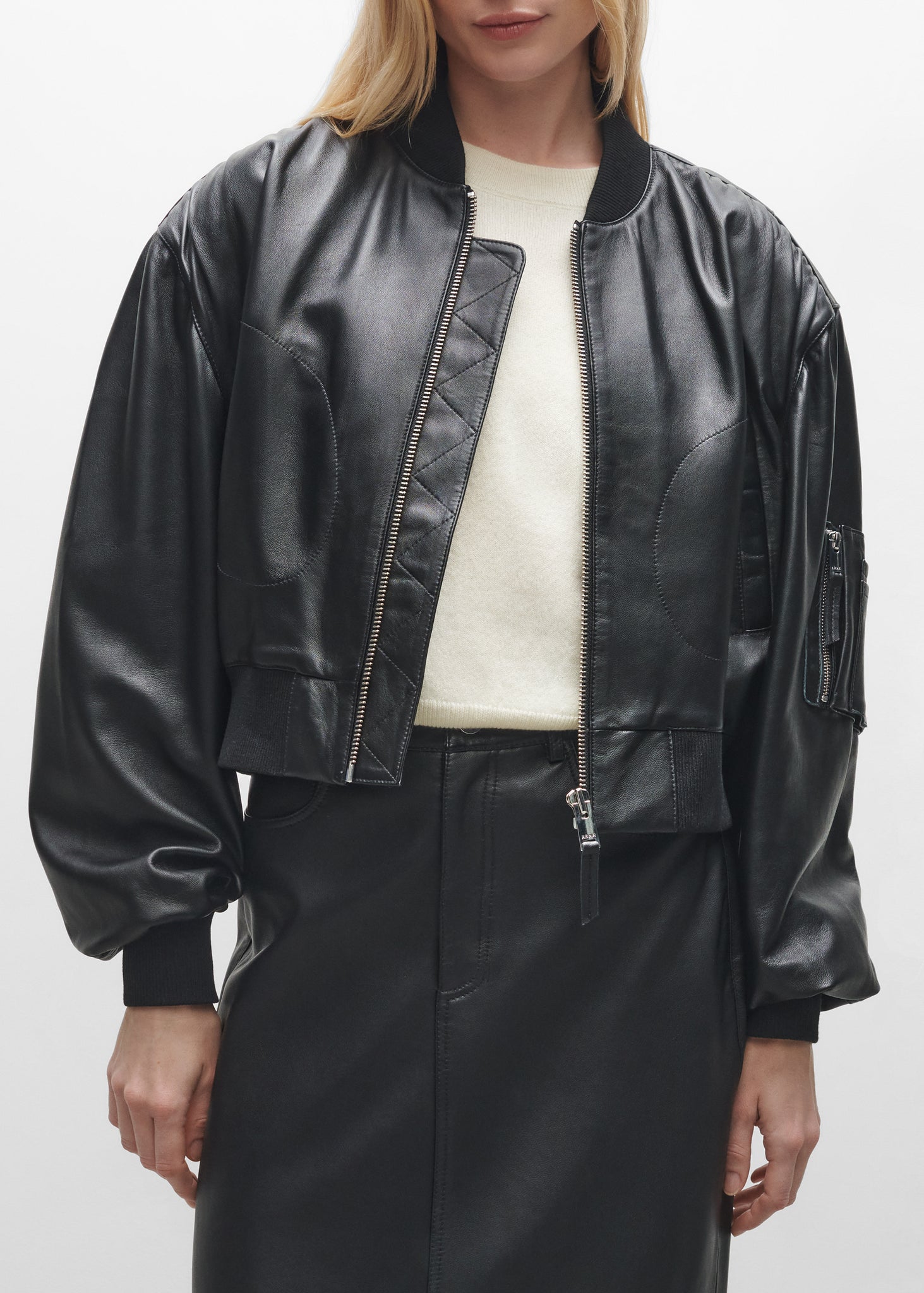 SALINAS | Leather Bomber Jacket
