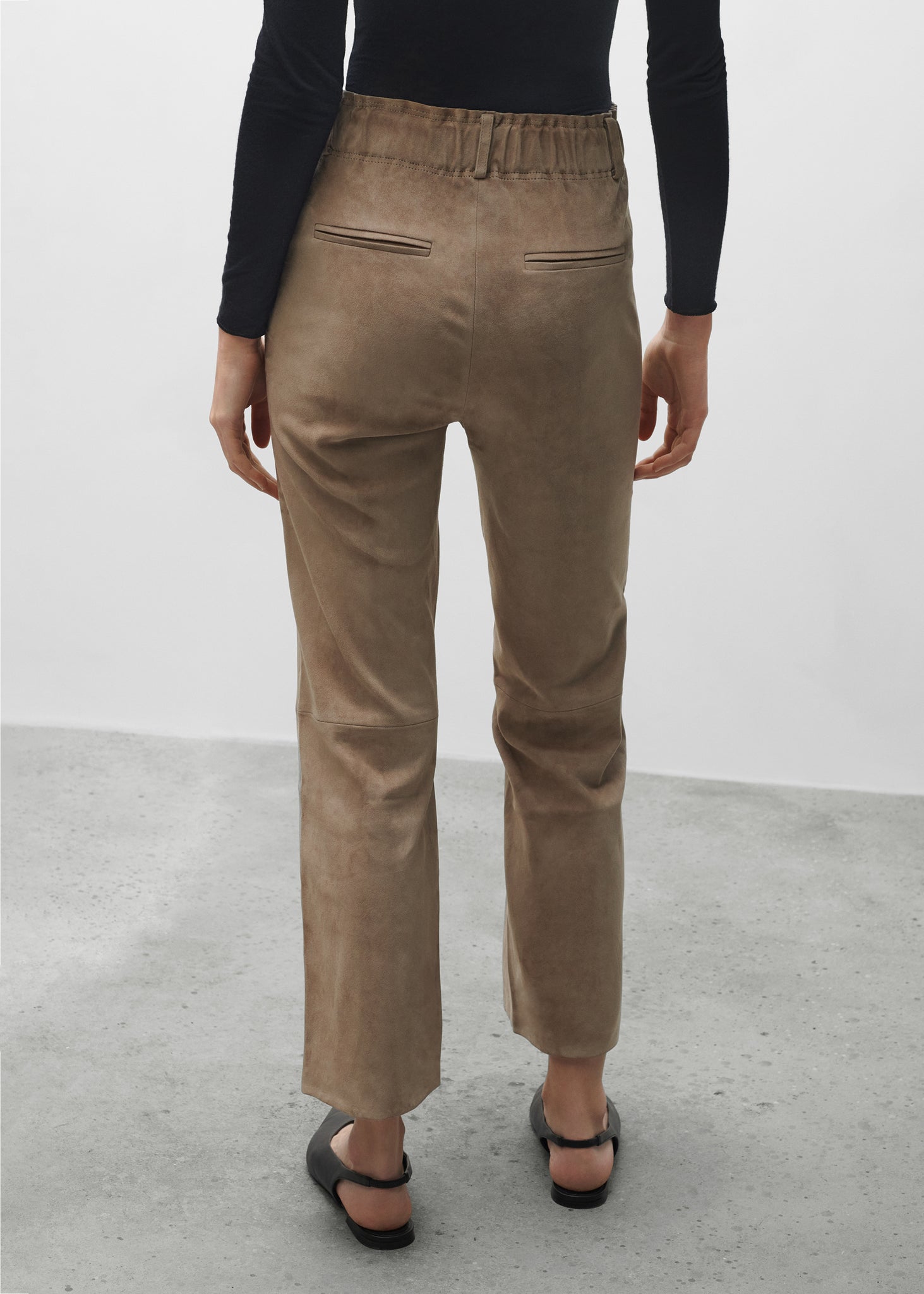 FERRARA | Suede Stretch Trousers