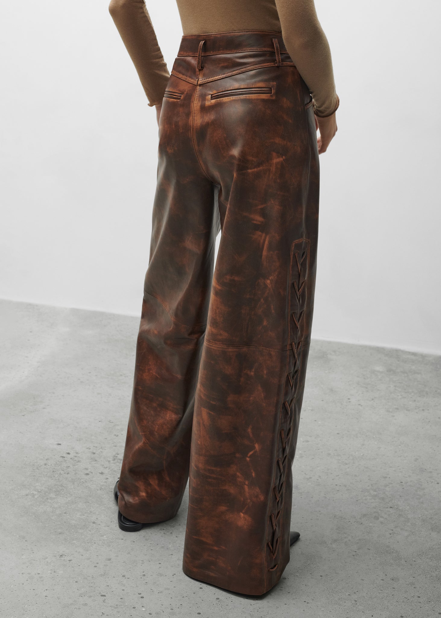 NISIDA | Leather Vintage Trousers