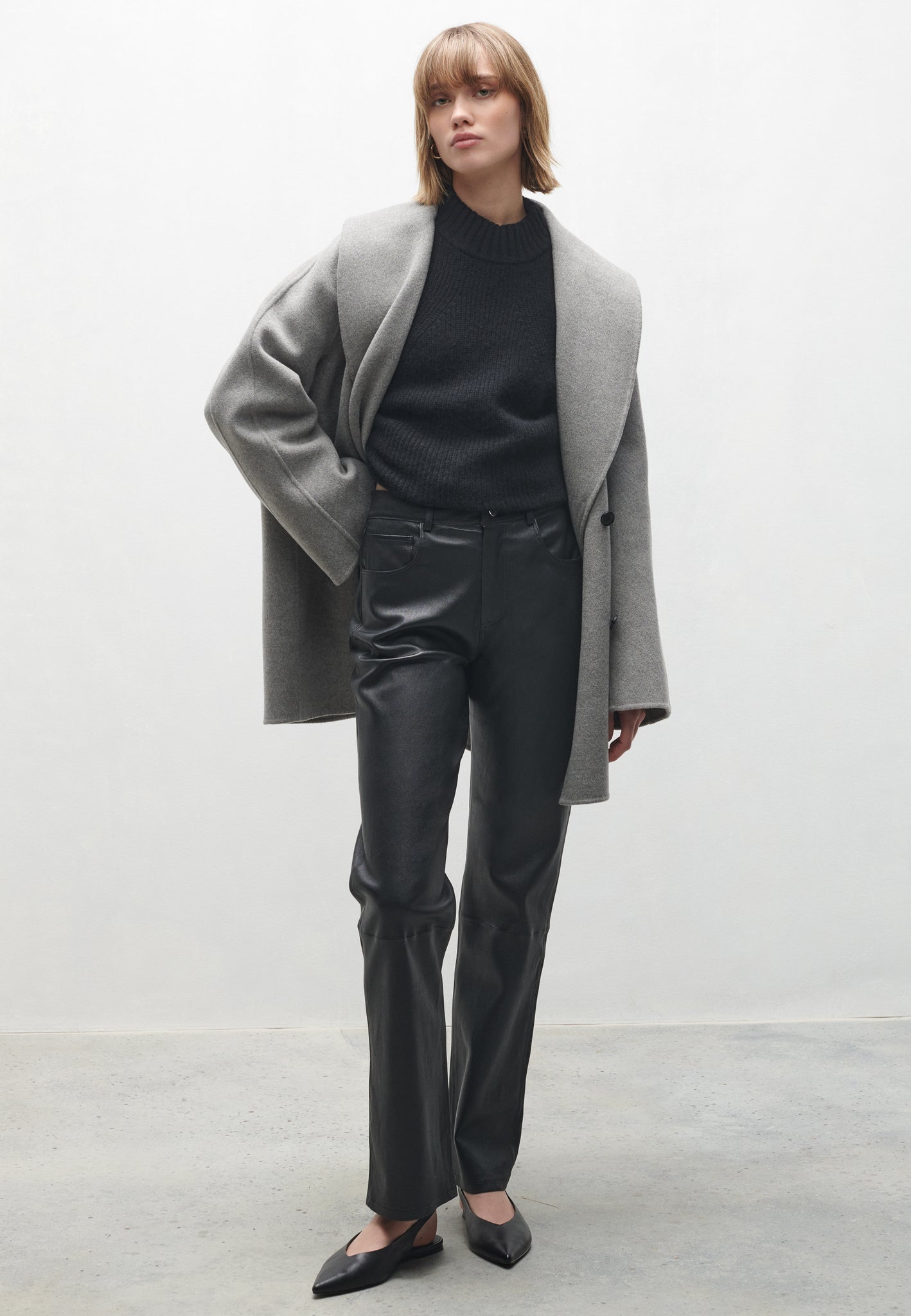 CREMONA | Leather stretch trousers