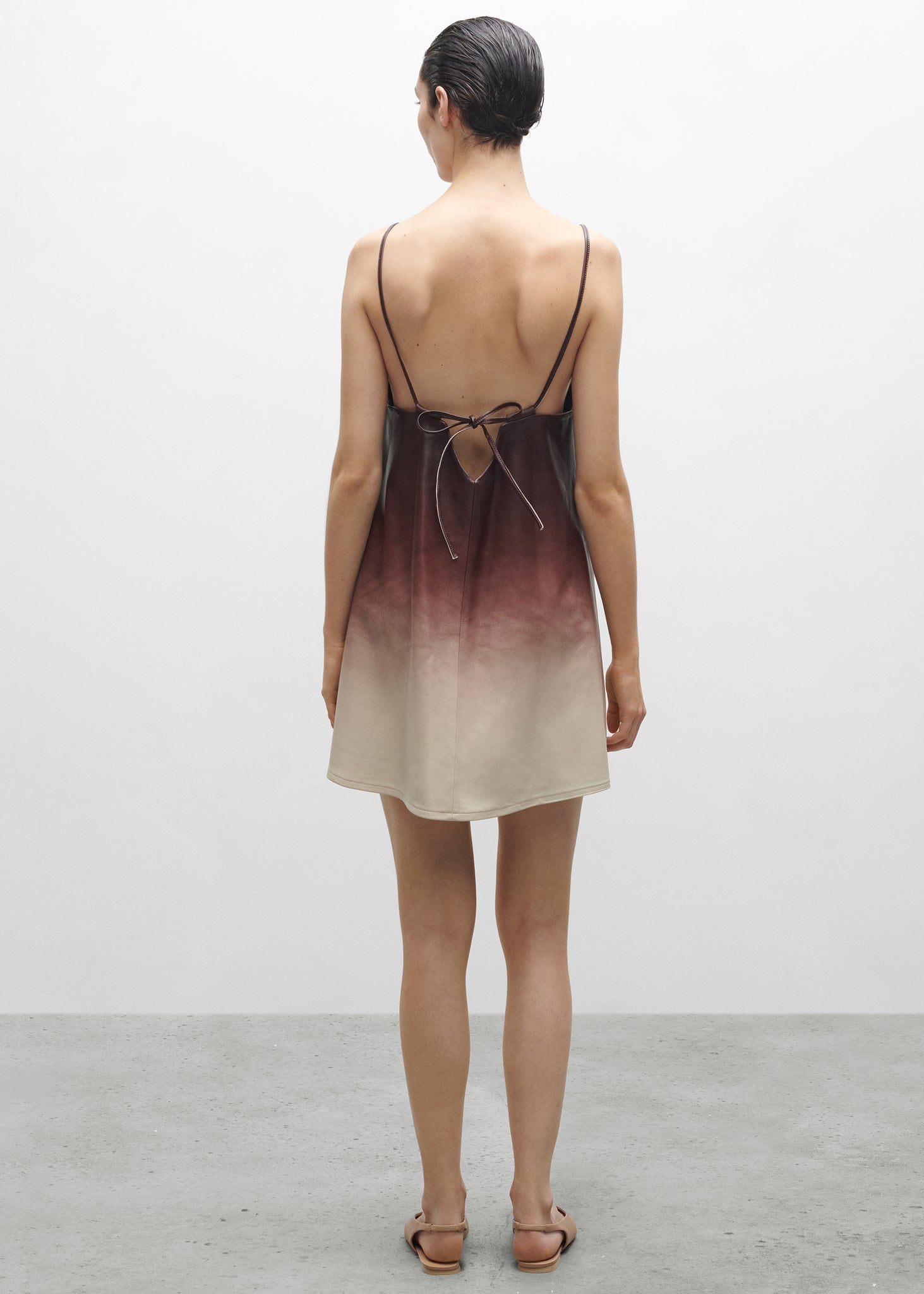 PRODICA | Dip Dye Leather Dress