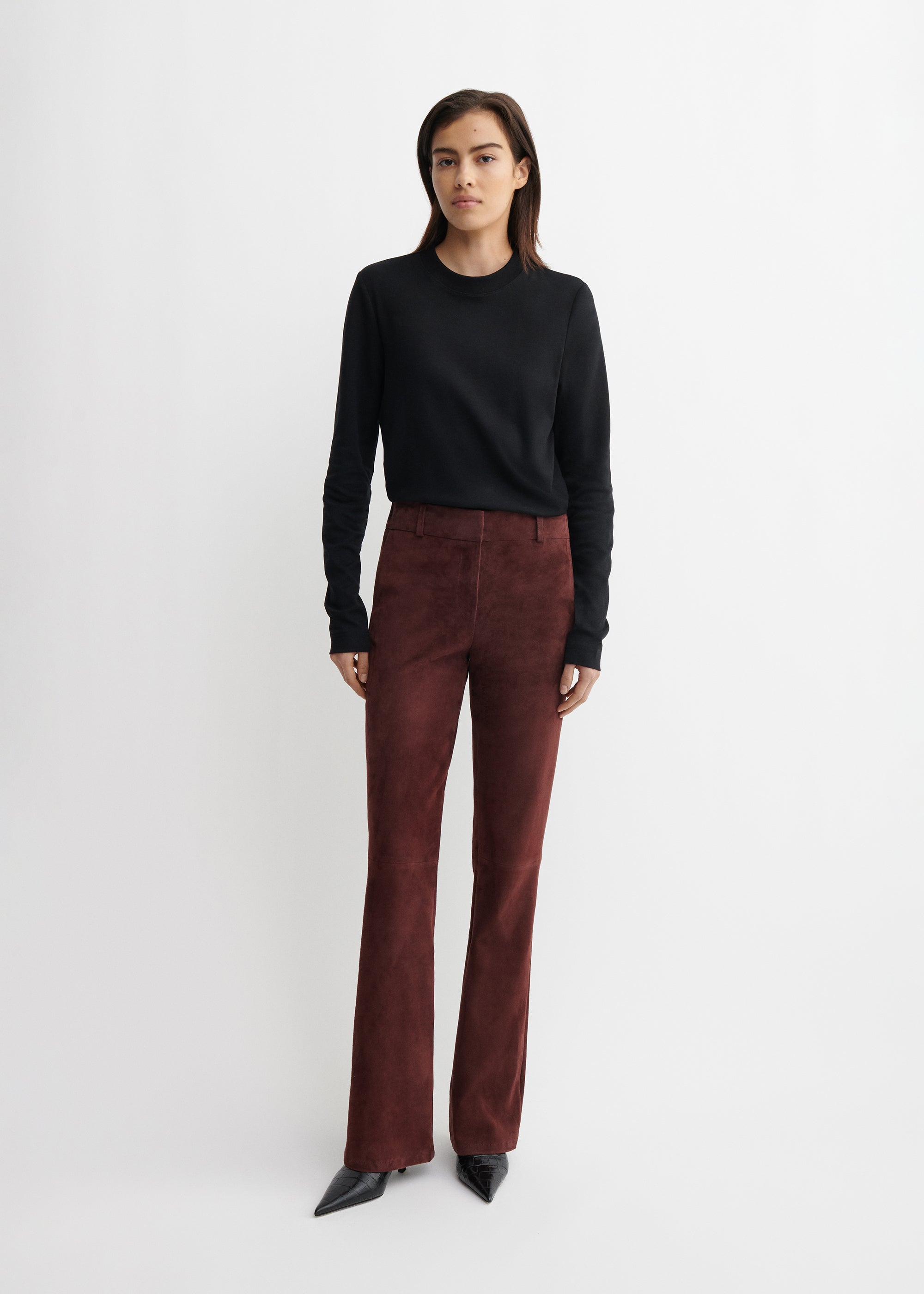LUCIA | Stretch Suede Trousers