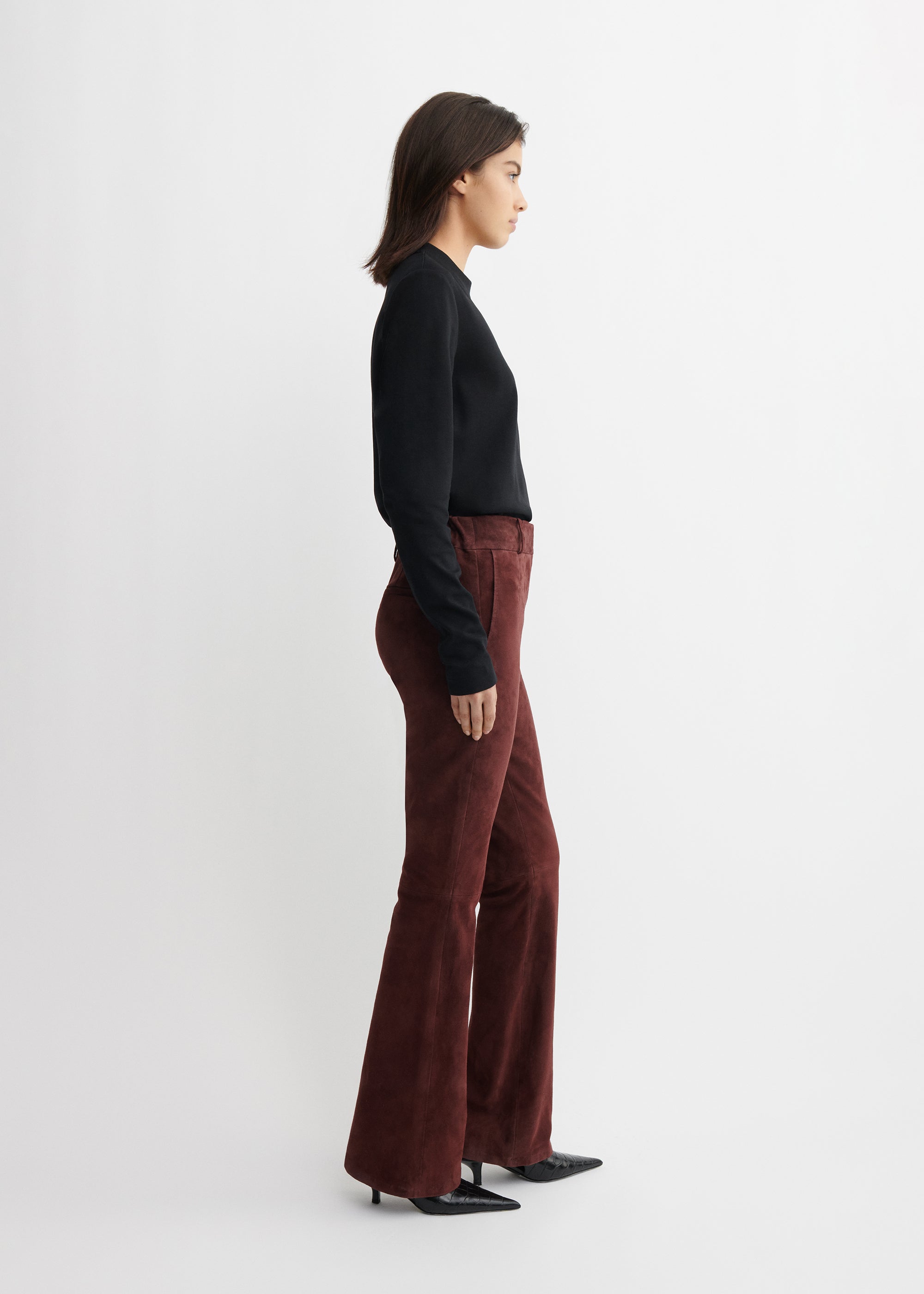 LUCIA | Stretch Suede Trousers