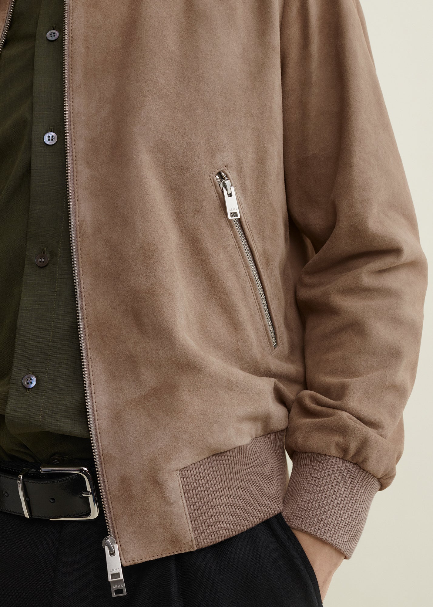 DIDIER | Suede Bomber Jacket