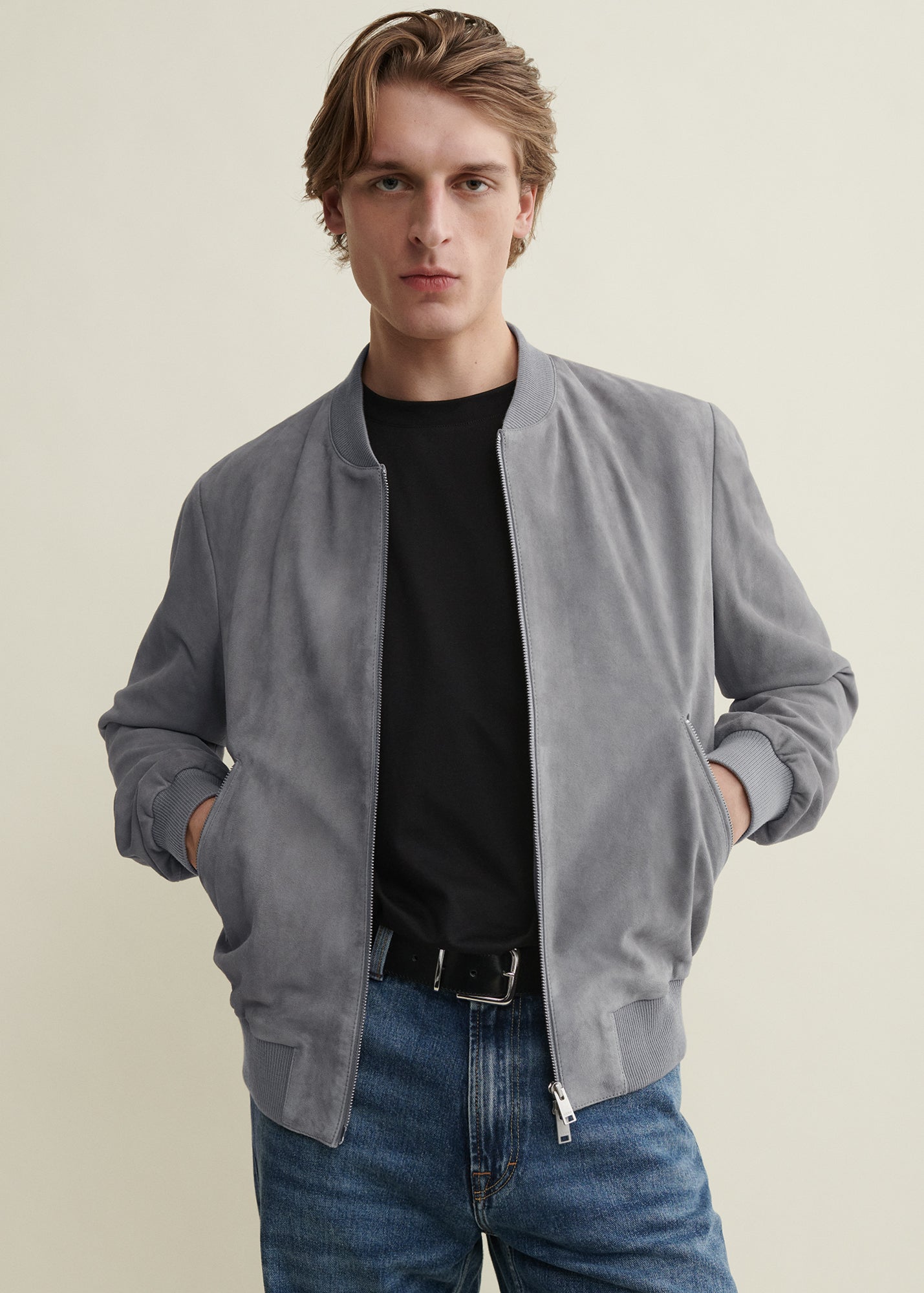 DIDIER | Suede Bomber Jacket