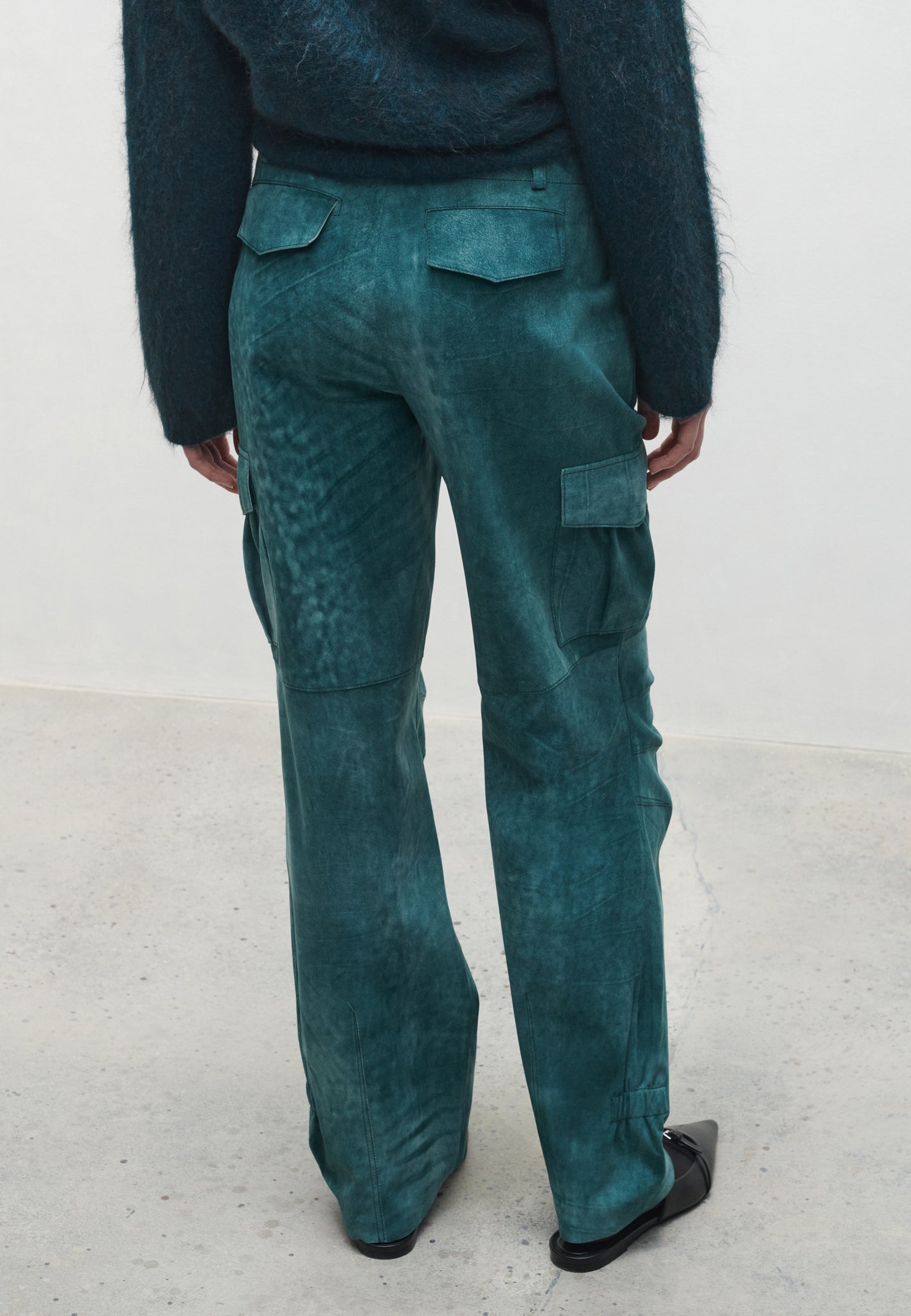 ZADAR | Suede low rise trousers