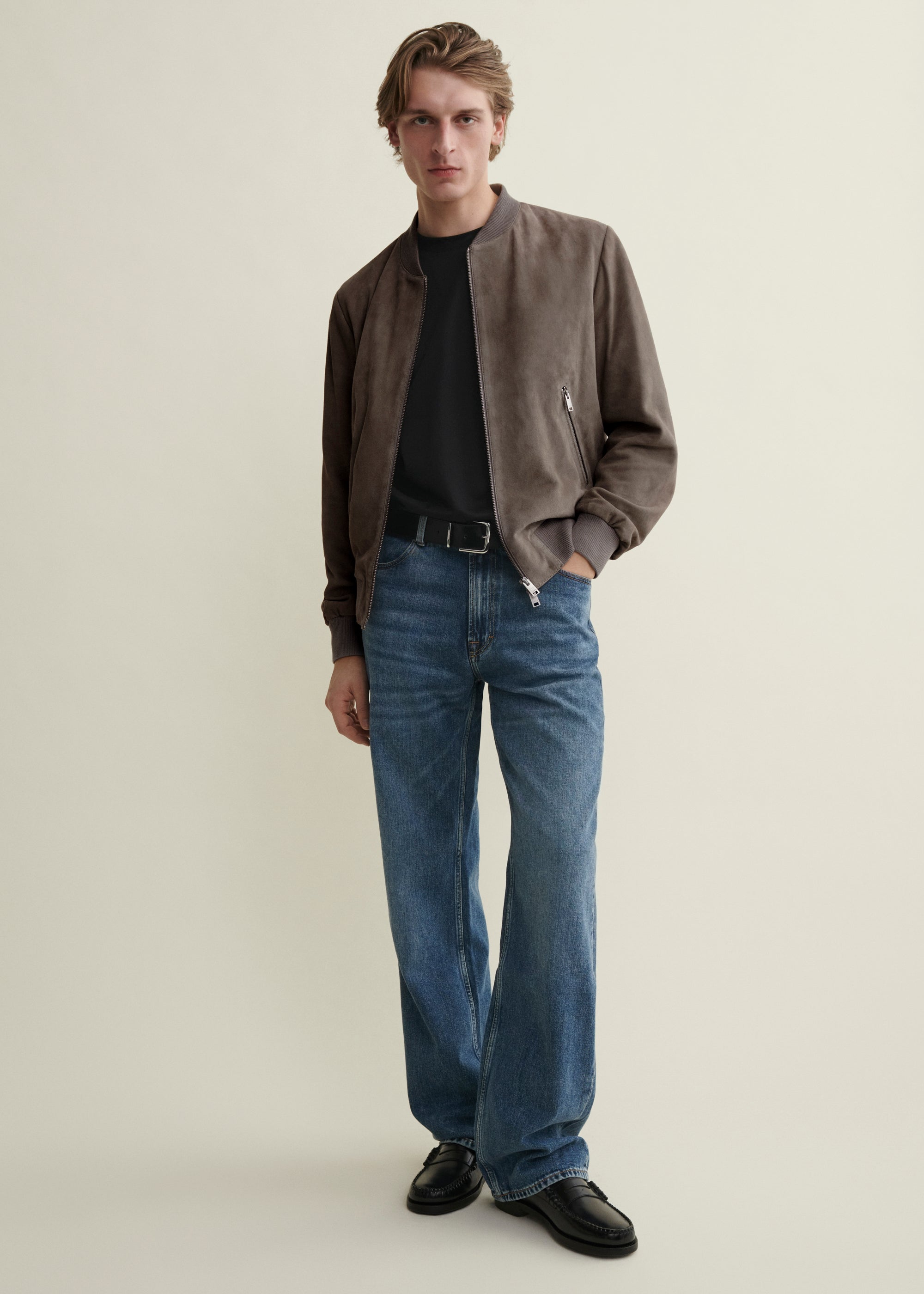 DIDIER | Suede Bomber Jacket