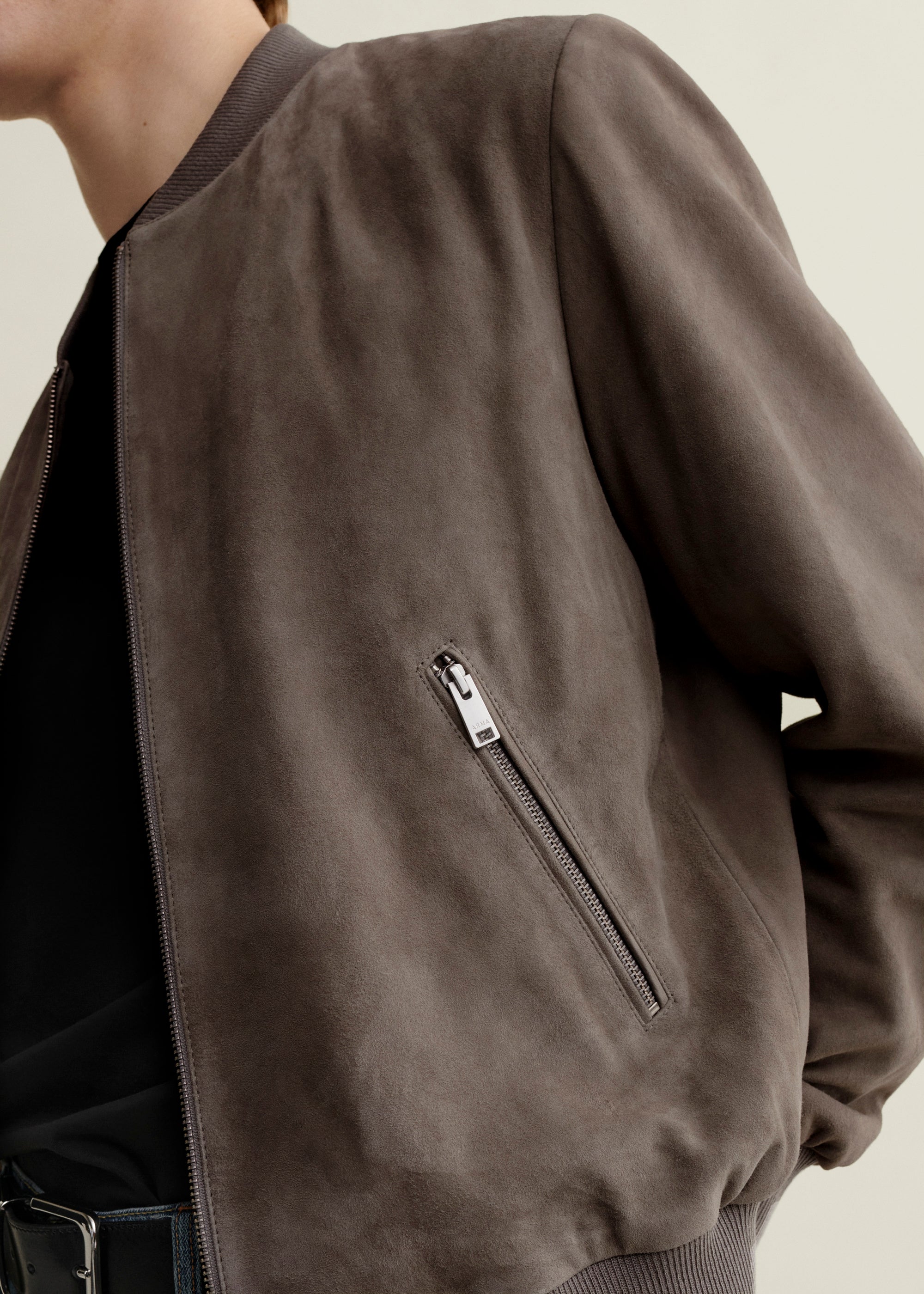DIDIER | Suede Bomber Jacket