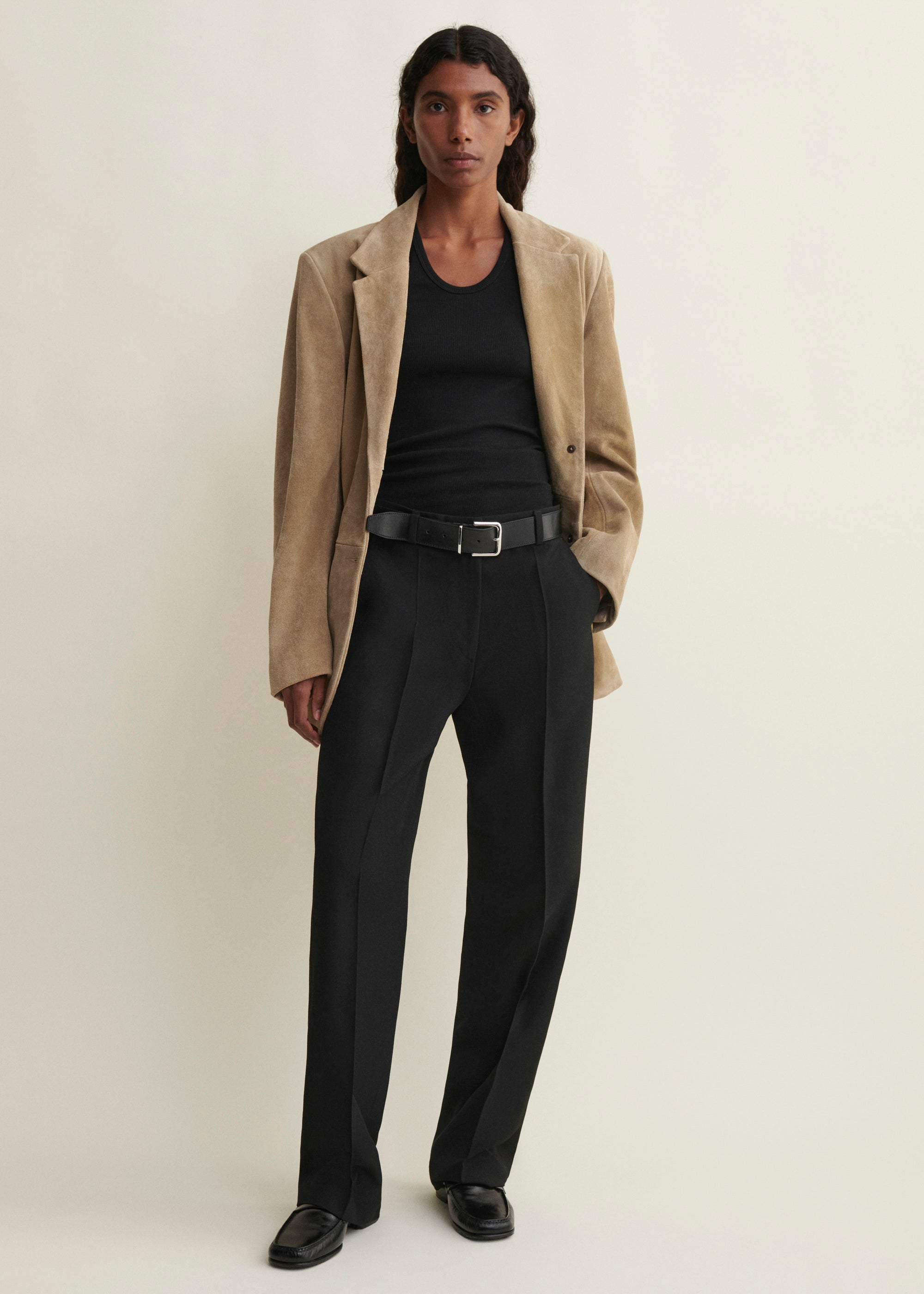 BENNY | Gritty Suede Oversized Blazer