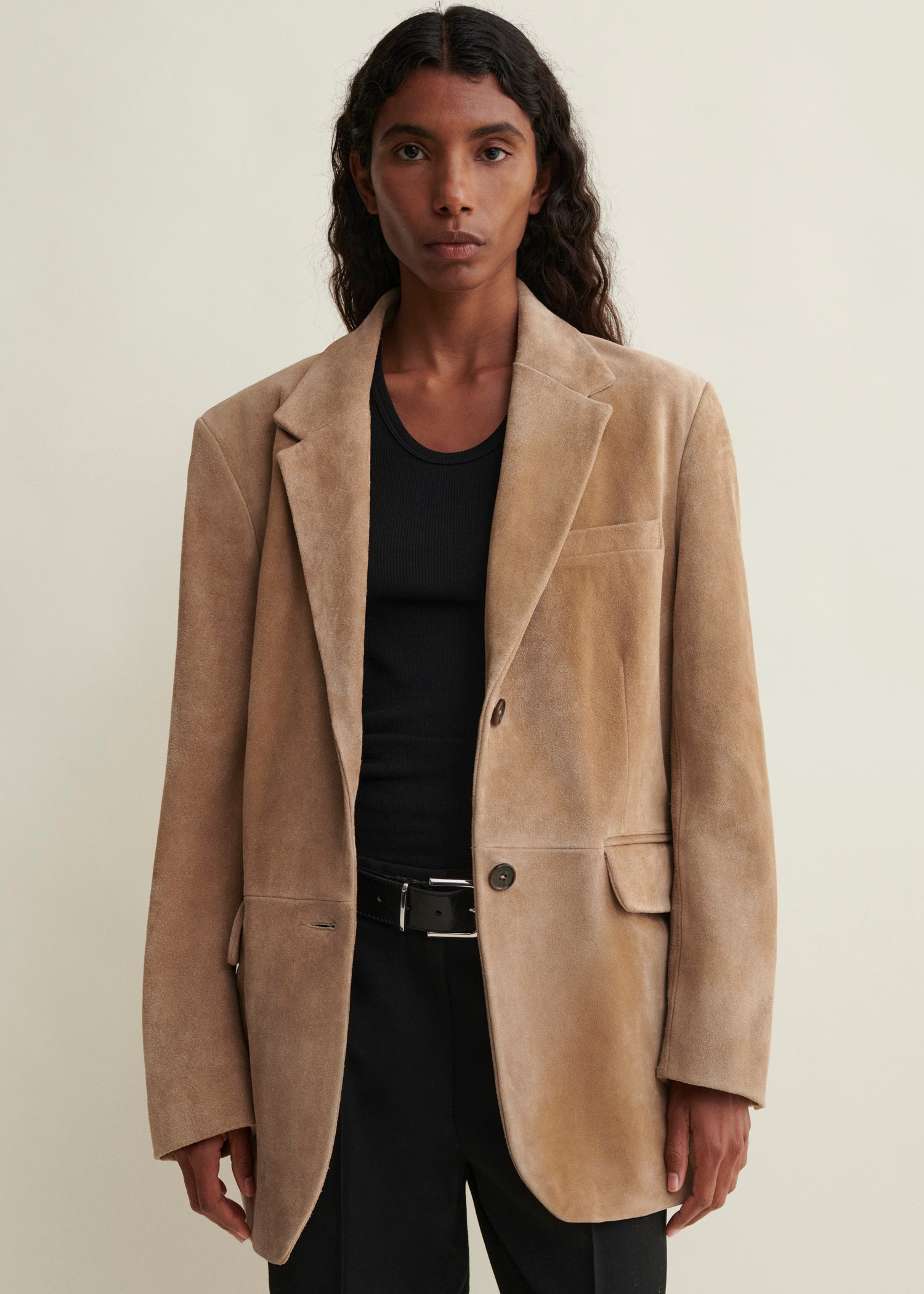 BENNY | Gritty Suede Oversized Blazer