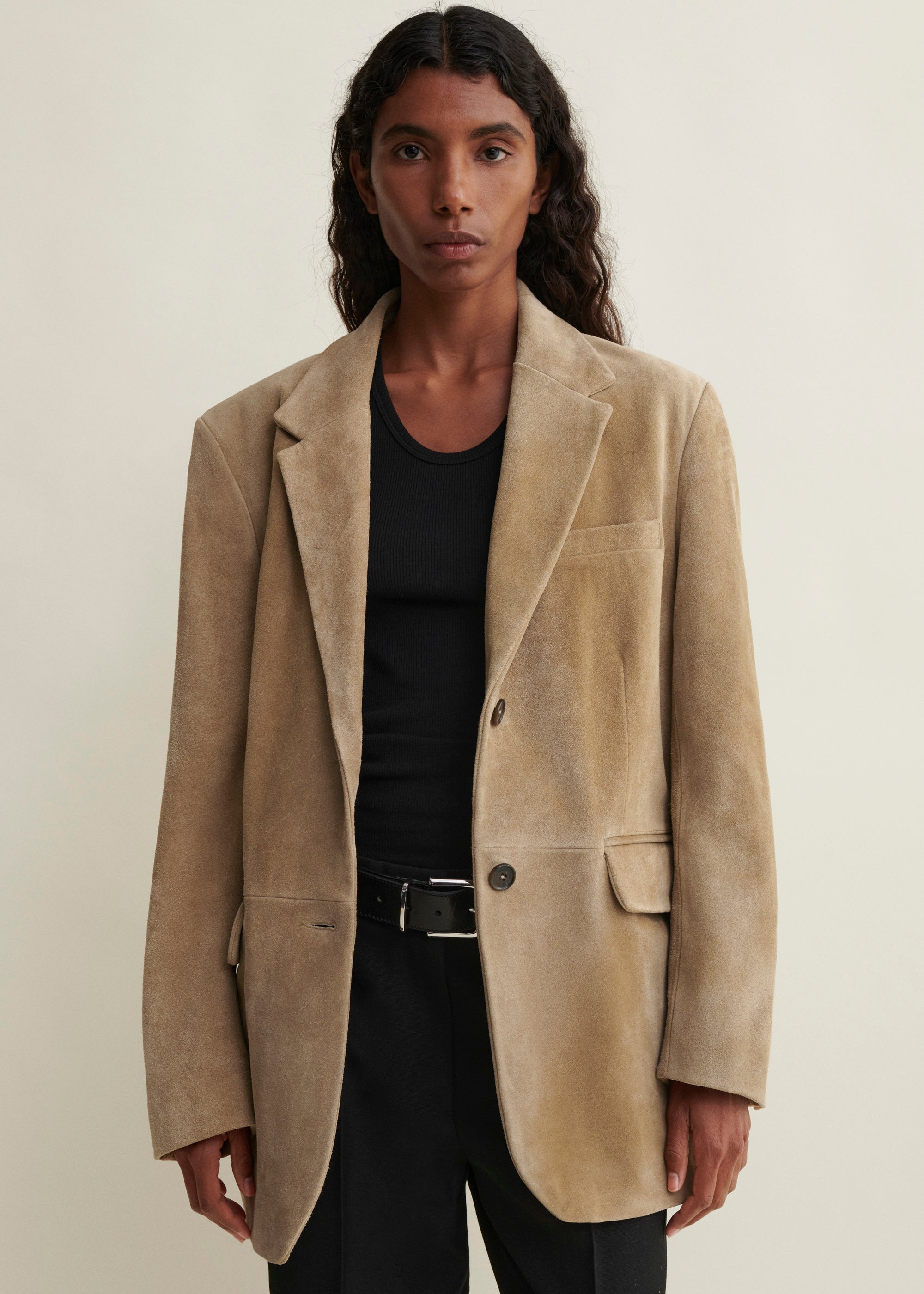 BENNY | Gritty Suede Oversized Blazer